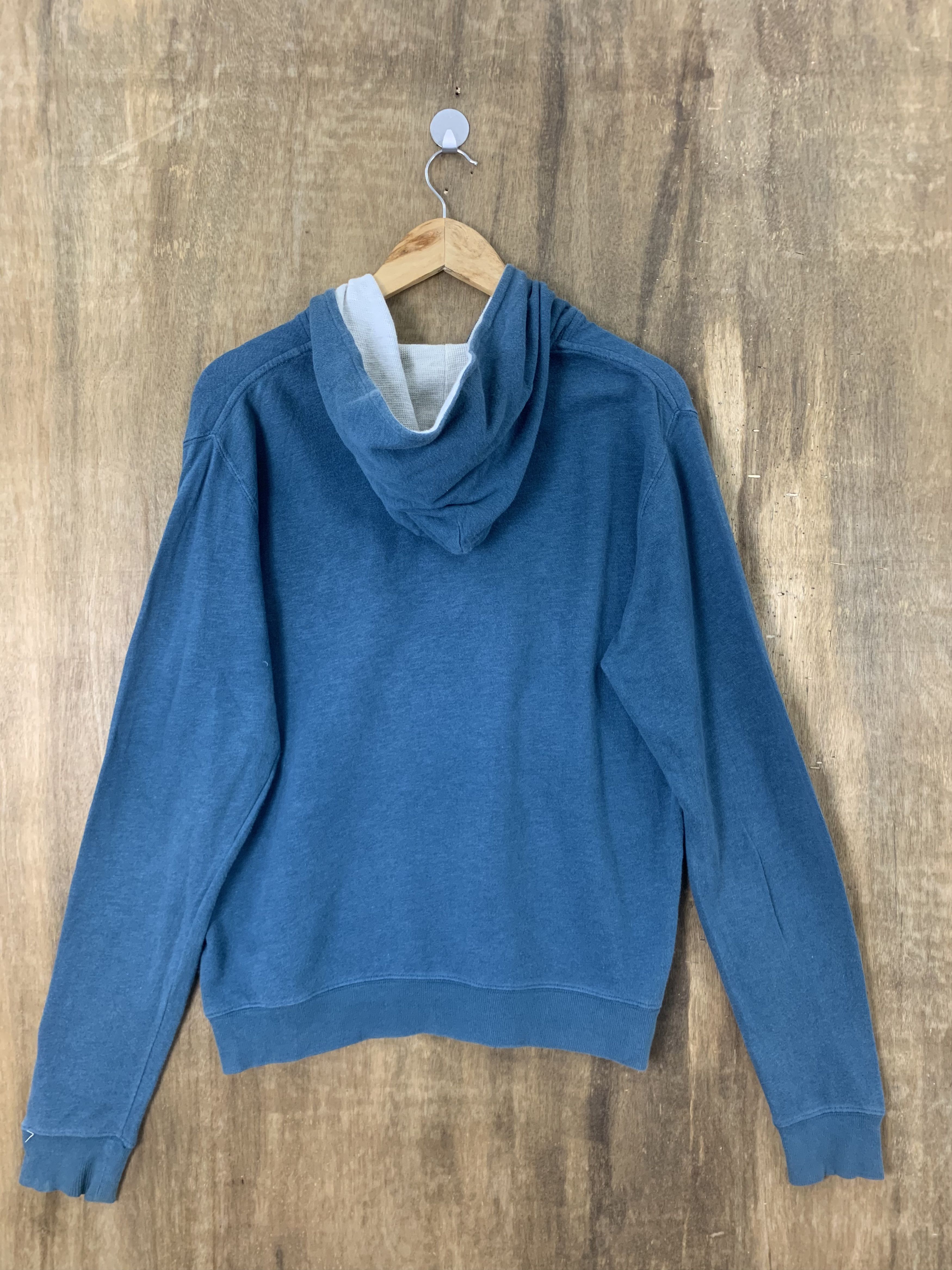 Japanese Brand Hoodies Kriff Mayer Embrioded Spellout Vintage Dark Blue Size US M / EU 48-50 / 2 - 9 Thumbnail
