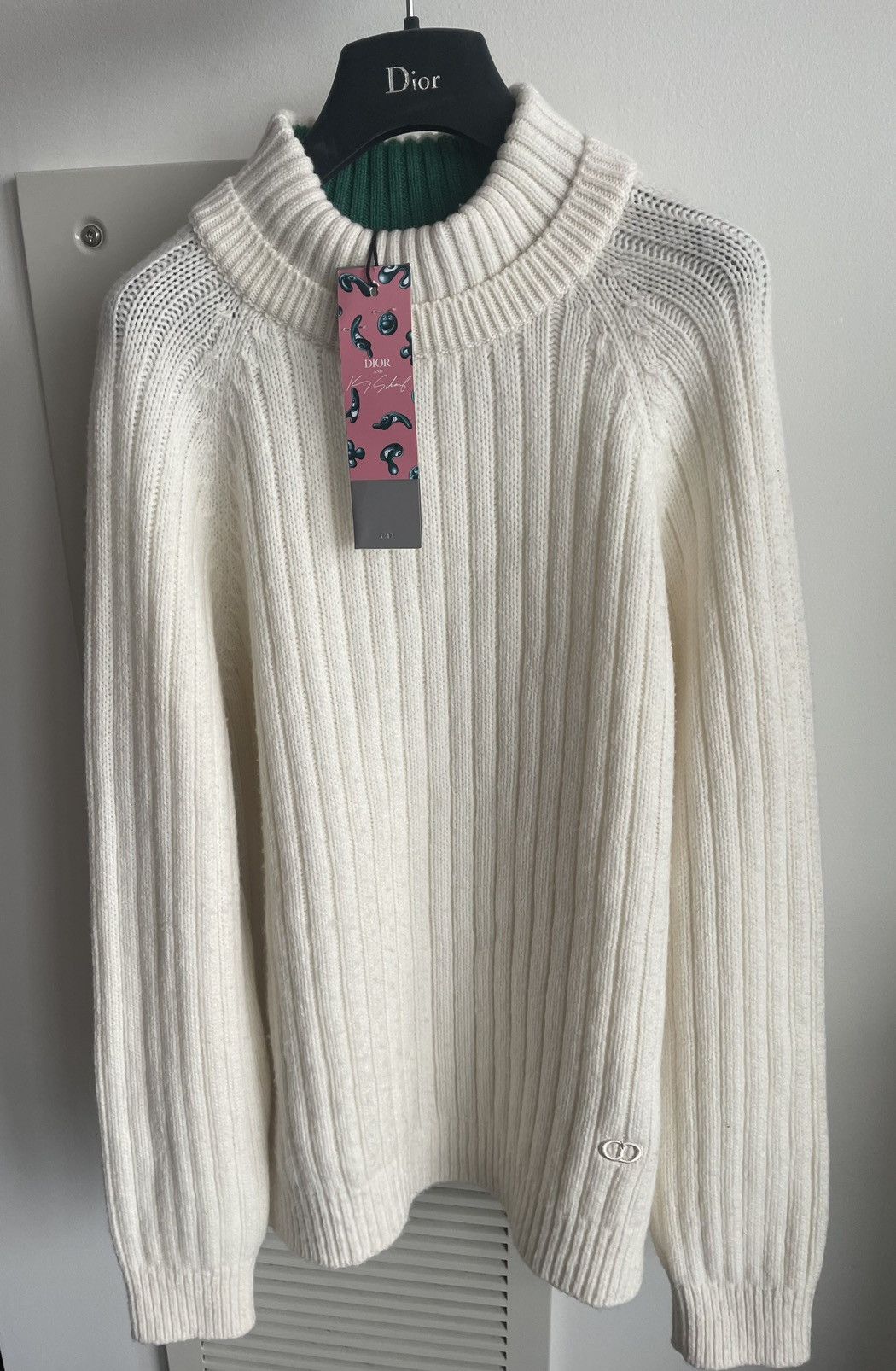 Dior Runway $2,750 Cashmere Virgin Wool Dior Logo Sweater Size US L / EU 52-54 / 3 - 11 Thumbnail