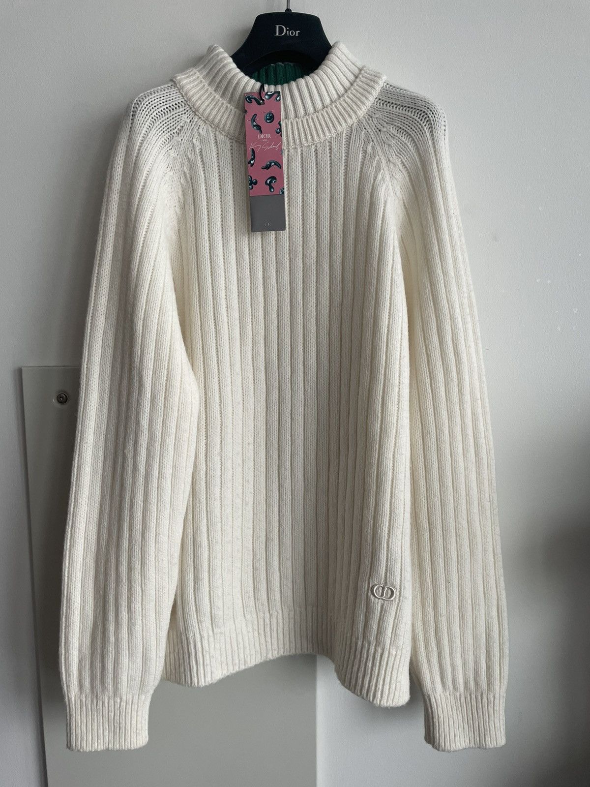 Dior Runway $2,750 Cashmere Virgin Wool Dior Logo Sweater Size US L / EU 52-54 / 3 - 23 Thumbnail