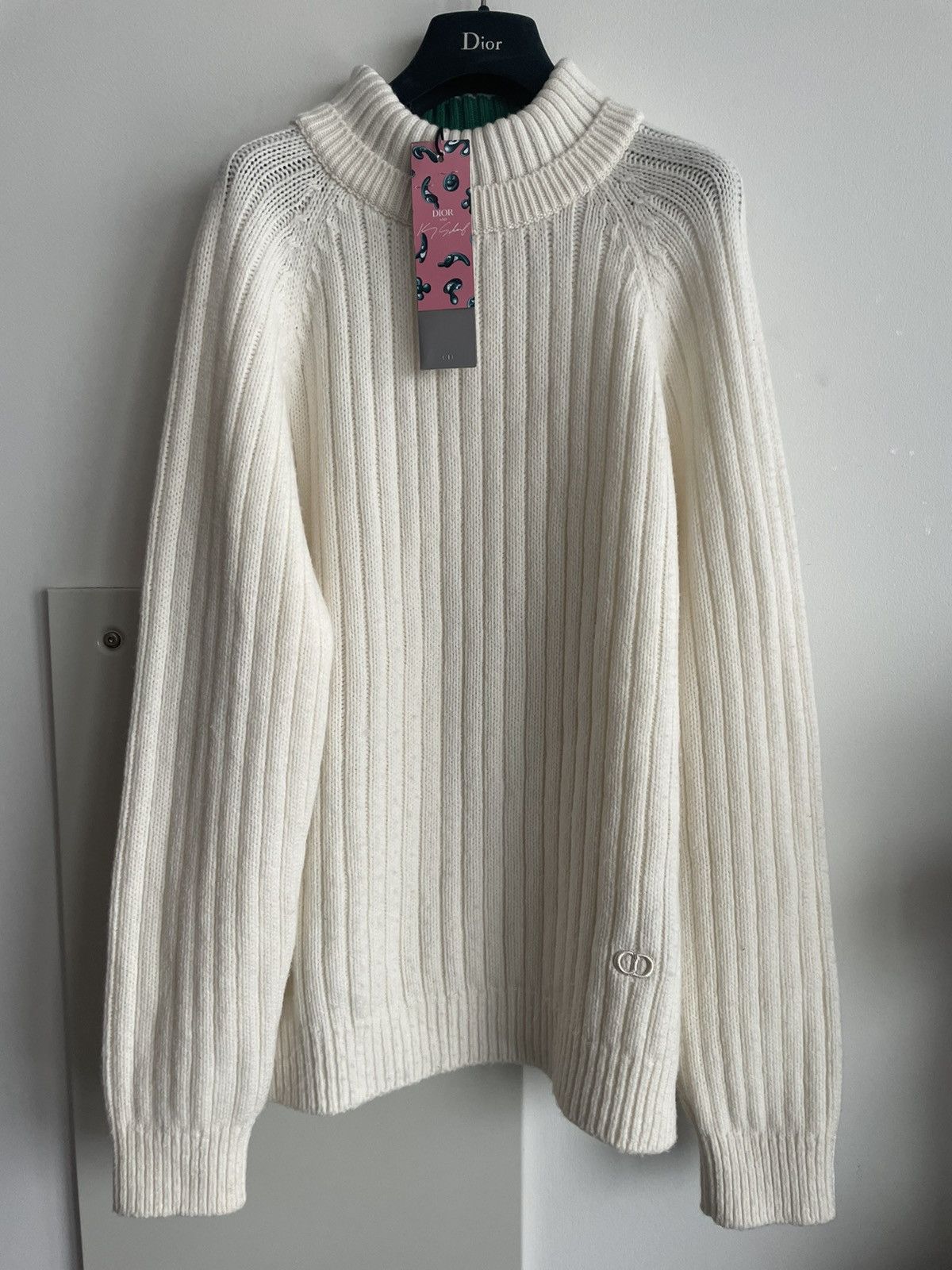Dior Runway $2,750 Cashmere Virgin Wool Dior Logo Sweater Size US L / EU 52-54 / 3 - 16 Thumbnail