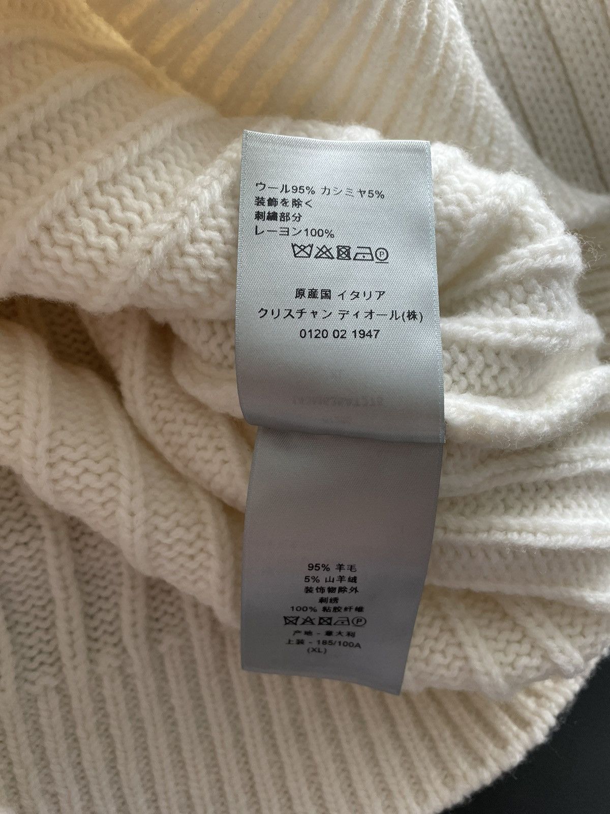 Dior Runway $2,750 Cashmere Virgin Wool Dior Logo Sweater Size US L / EU 52-54 / 3 - 7 Thumbnail
