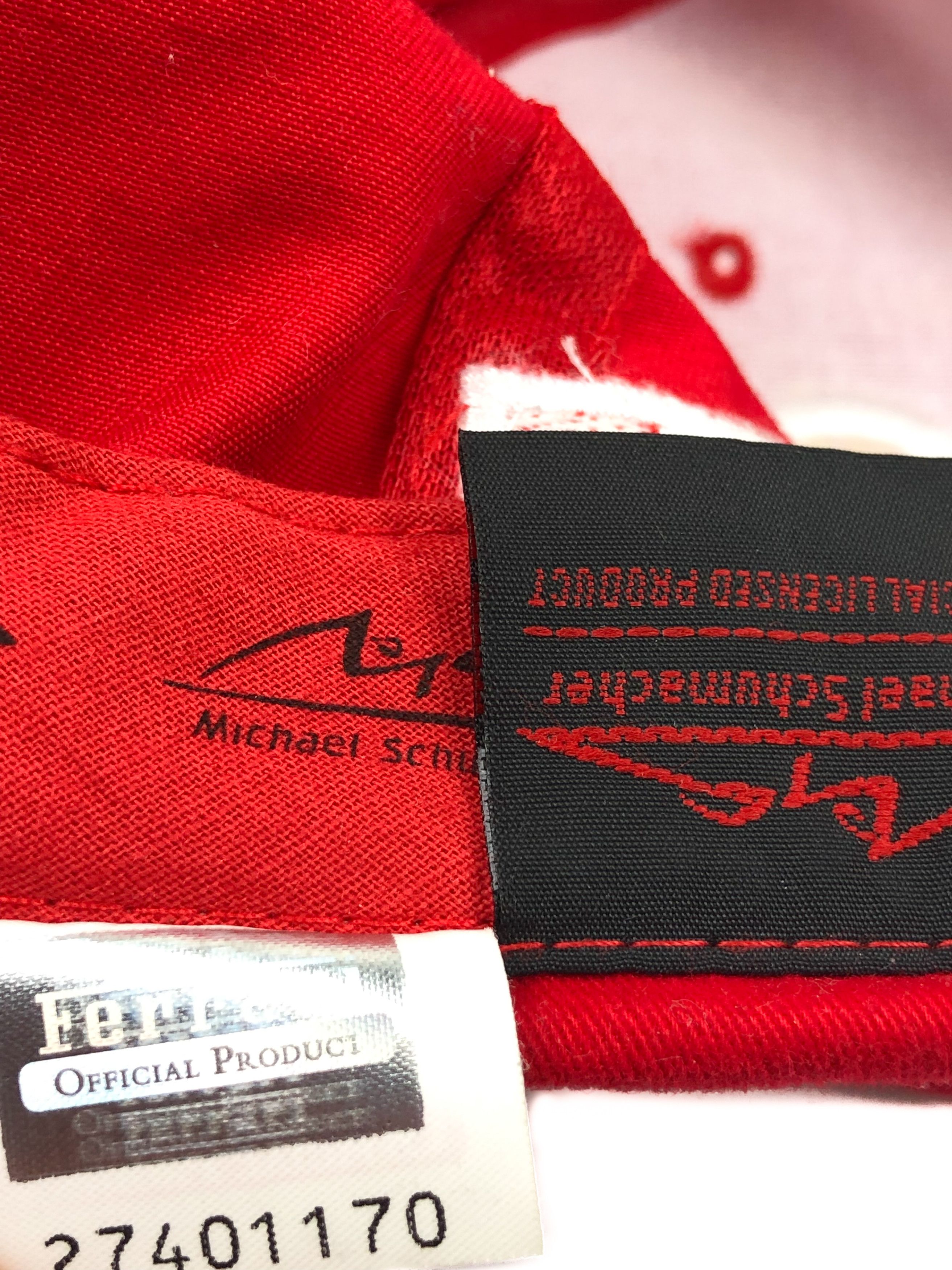 Ferrari 2006 Vintage FERRARI MICHAEL SCHUMACHER Red Cap M205 Size ONE SIZE - 9 Thumbnail