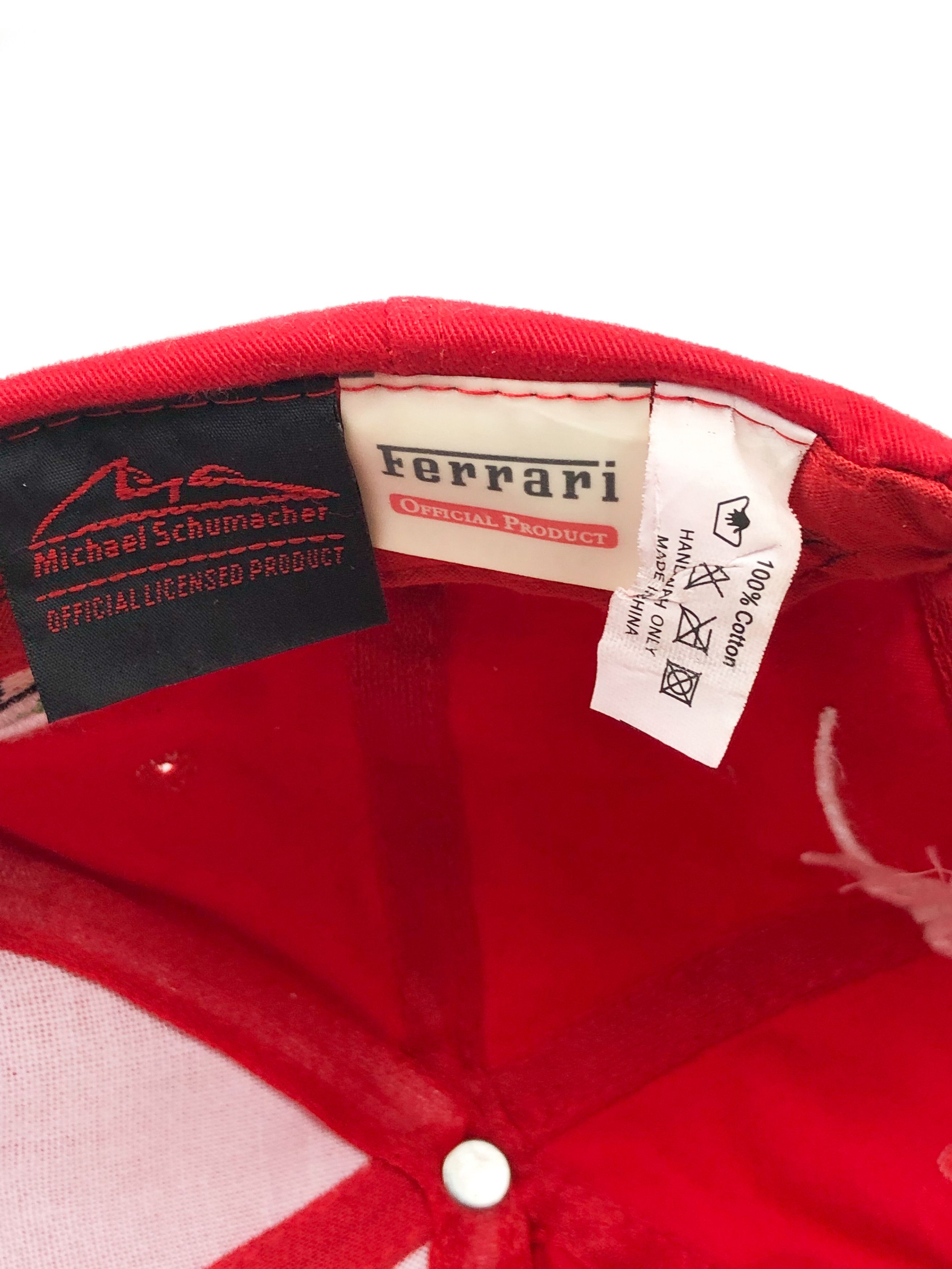 Ferrari 2006 Vintage FERRARI MICHAEL SCHUMACHER Red Cap M205 Size ONE SIZE - 6 Thumbnail