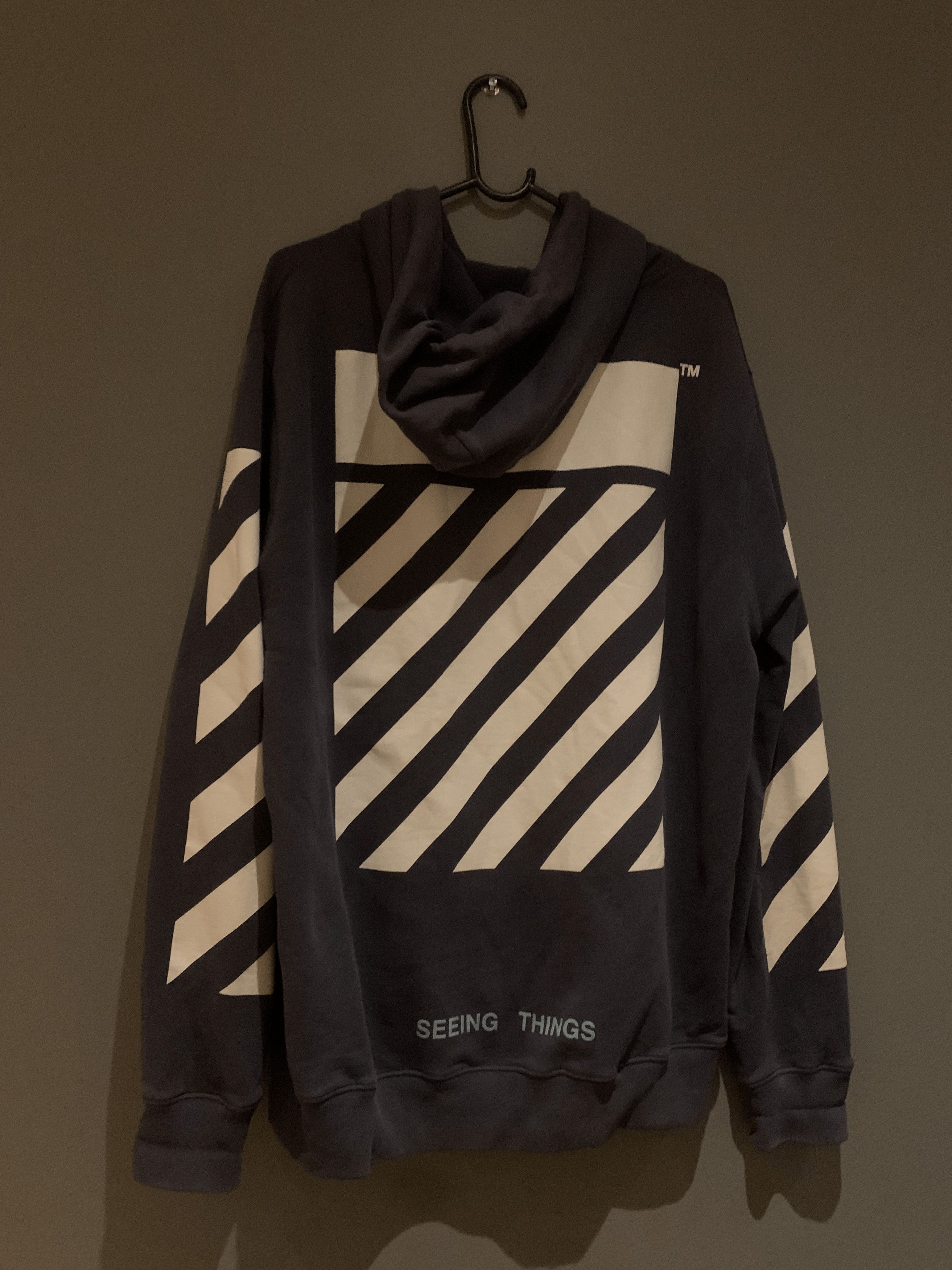 Off-White Off White Blue Caravaggio Hoodie Size US L / EU 52-54 / 3 - 4 Thumbnail