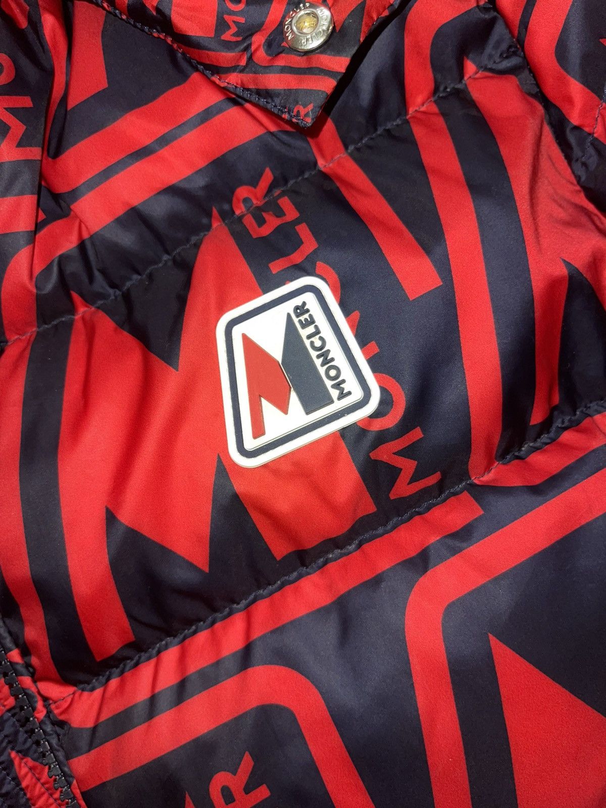 Moncler Moncler Frioland Red Navy Blue Size 5 XL Size US XL / EU 56 / 4 - 4 Thumbnail