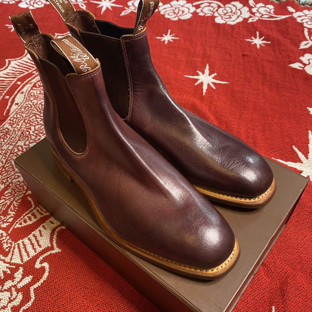 R. M. Williams Mens Chinchilla Boot in Burgundy