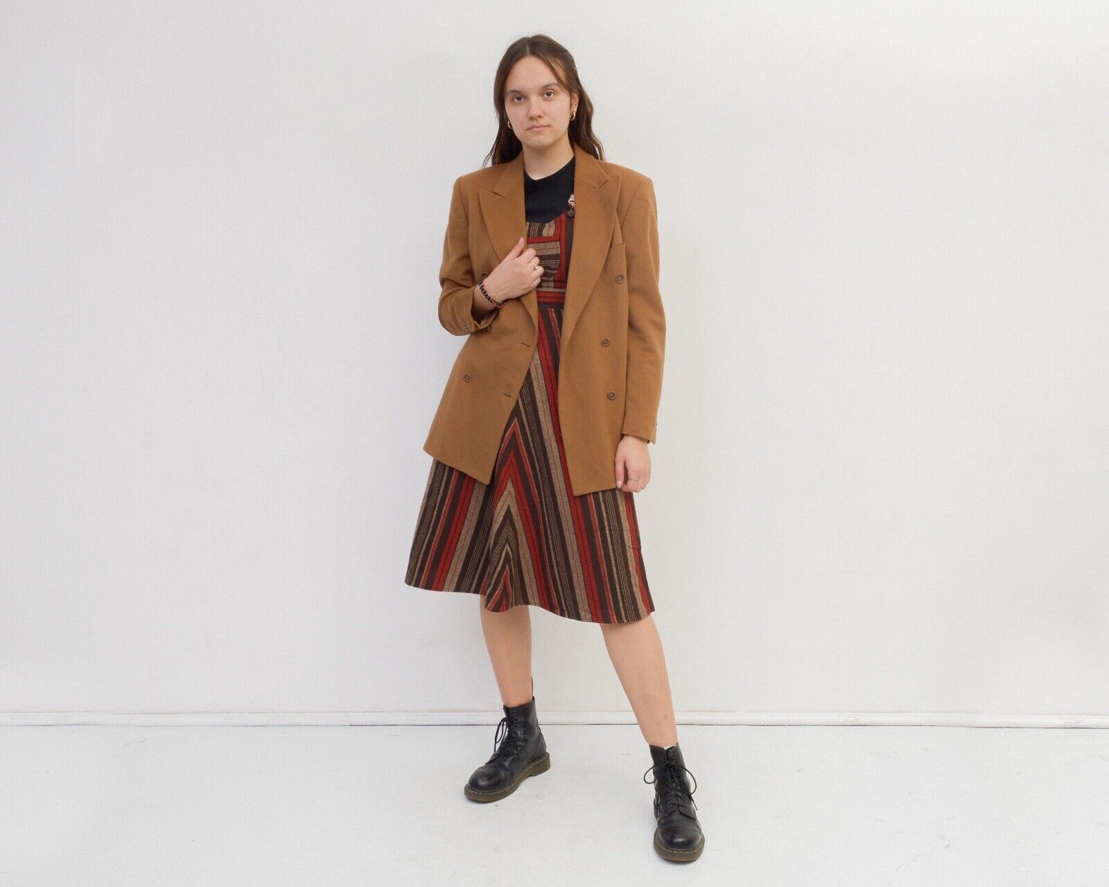 Vintage Nino Danieli Women Cashmere Blazer Jacket Wool Coat Italy L Size L / US 10 / IT 46 - 3 Thumbnail