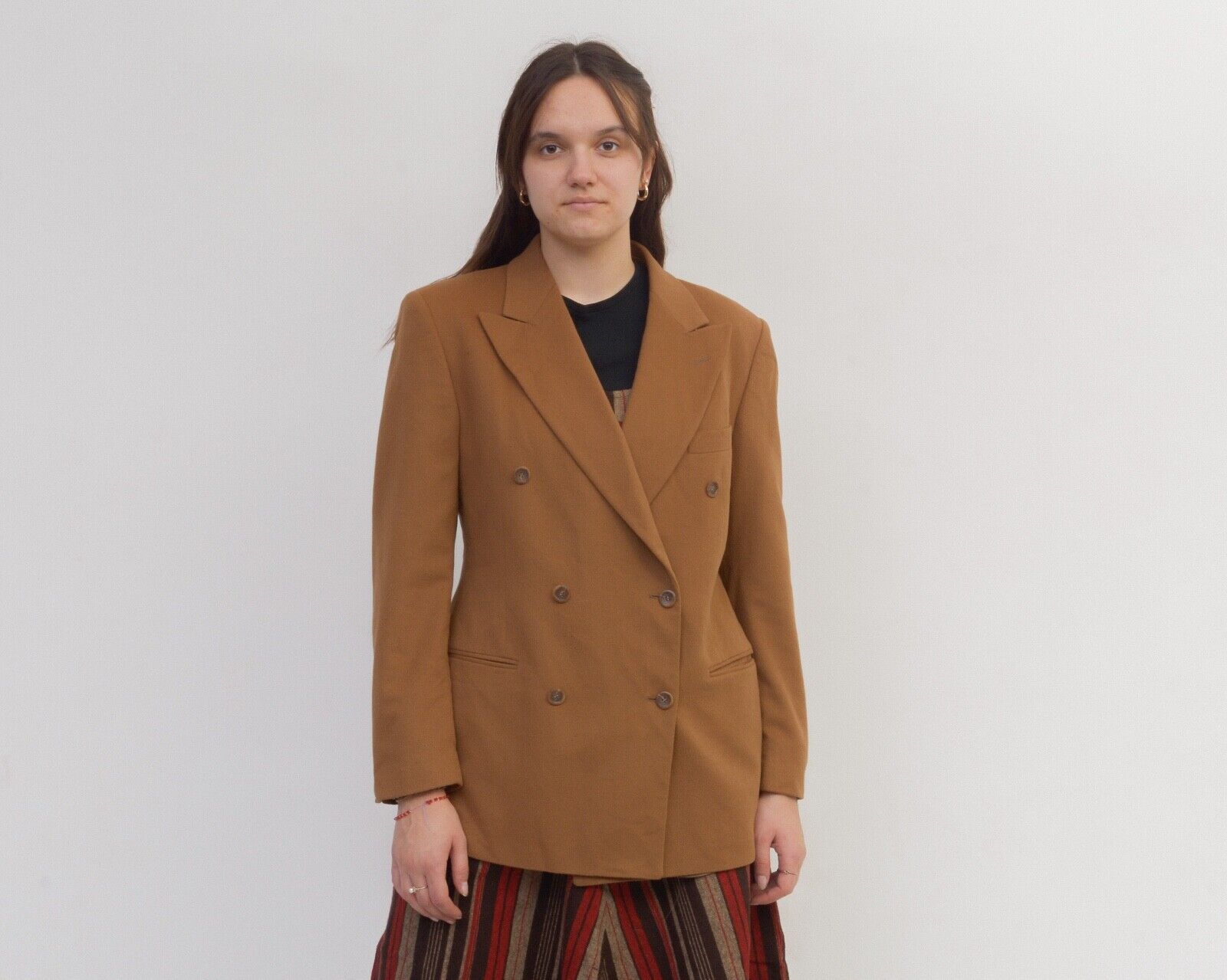 Vintage Nino Danieli Women Cashmere Blazer Jacket Wool Coat Italy L Size L / US 10 / IT 46 - 2 Thumbnail