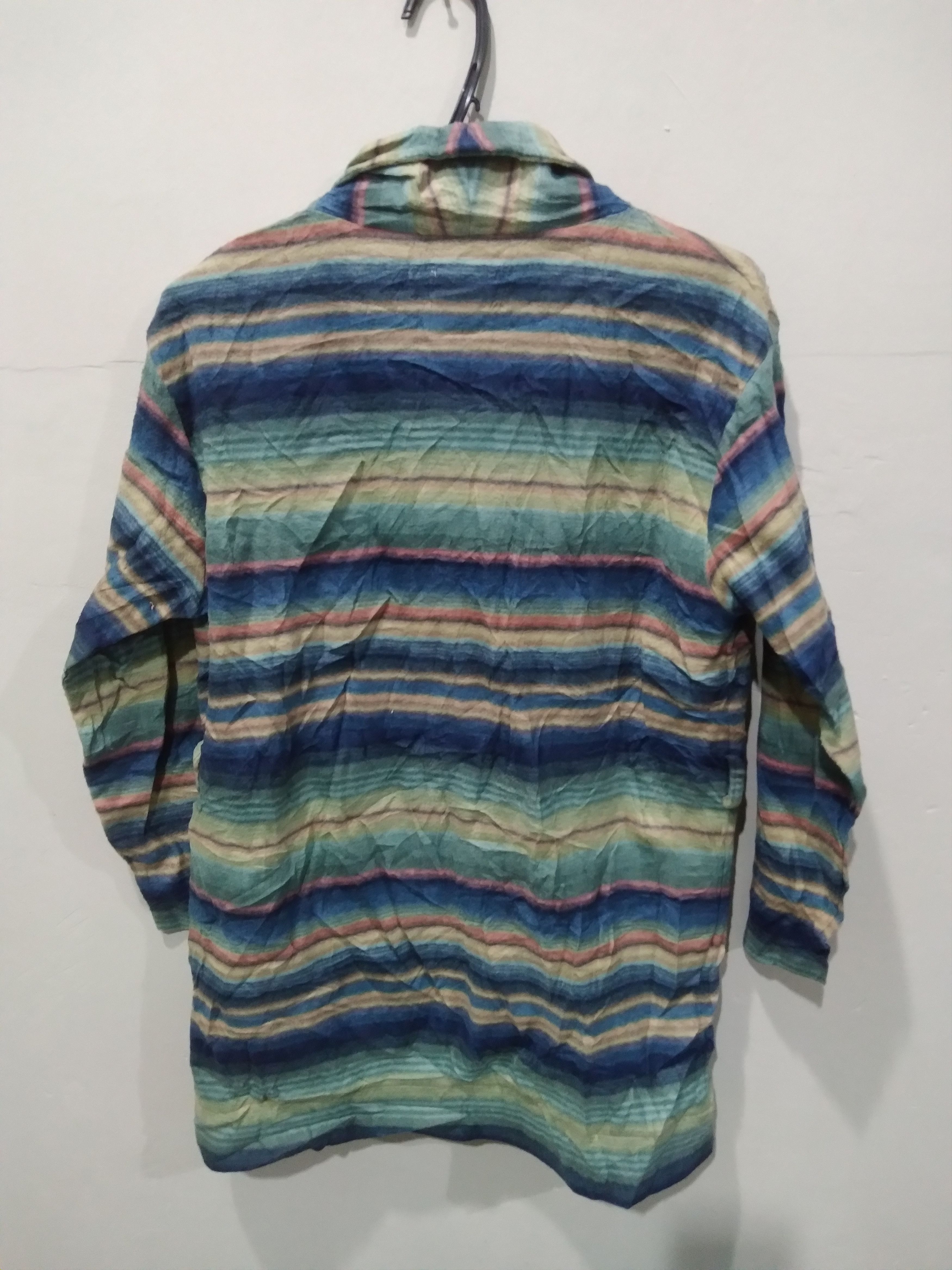 20471120 💥SEVENDAYS = SUNDAY NAVAJO MOTIVE Rare Multicolour Wool Size L / US 10 / IT 46 - 2 Thumbnail