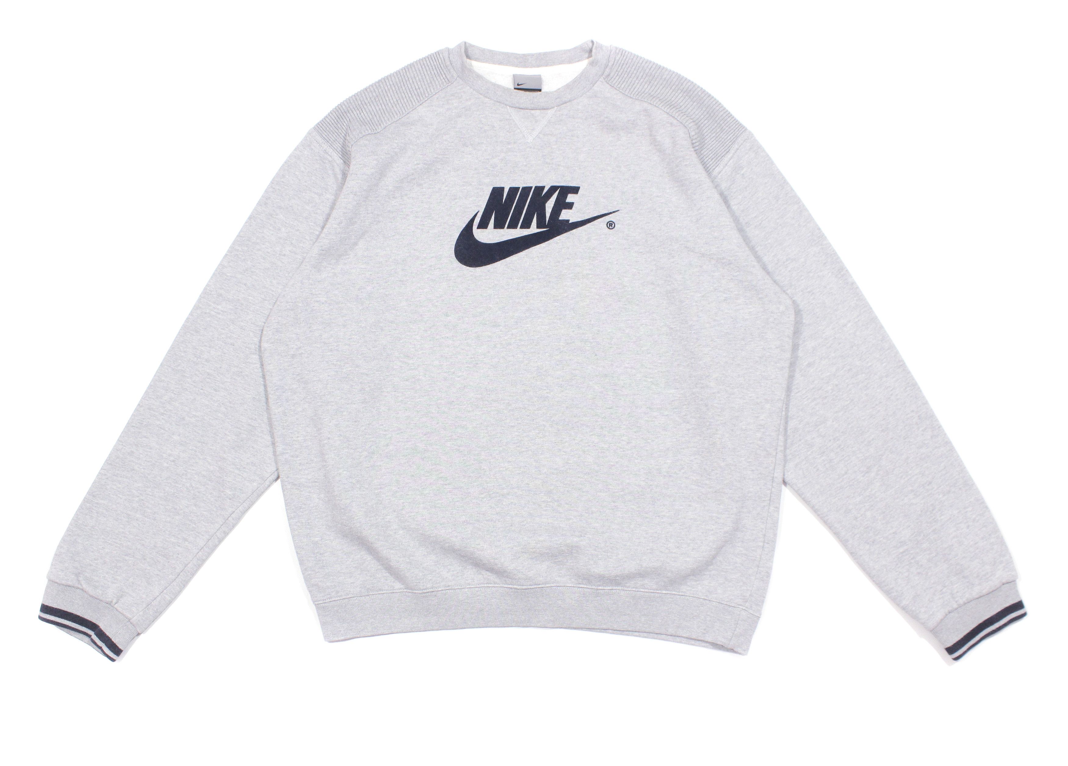 Nike 90S Swoosh Big Logo Fleece Lined Sweatshirt Size US L / EU 52-54 / 3 - 1 Thumbnail
