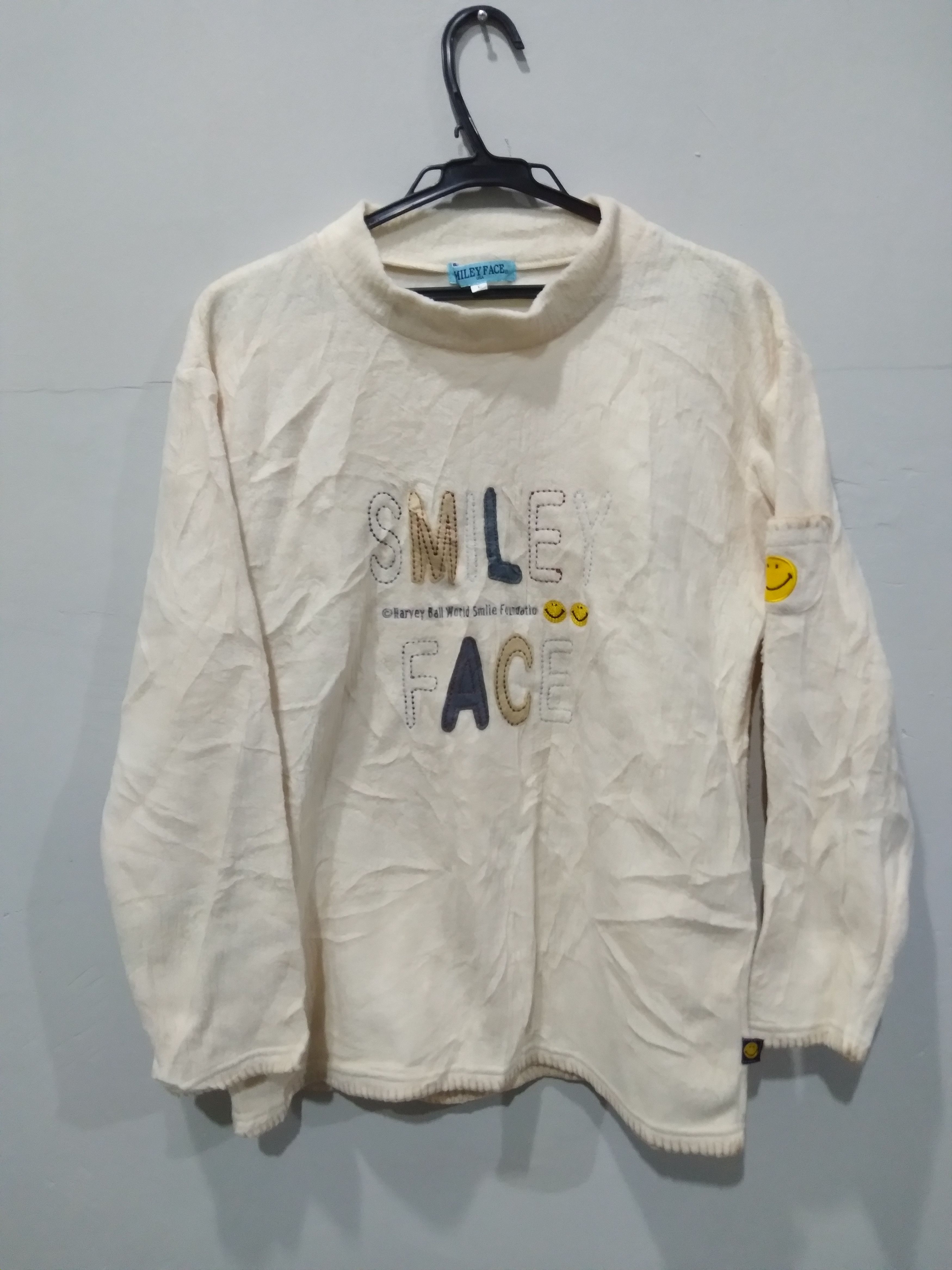 20471120 ✔️SMILEY FACE HARVEY BALL FLEECE MISPELL SMLIE FOUNDATION Size US L / EU 52-54 / 3 - 1 Thumbnail