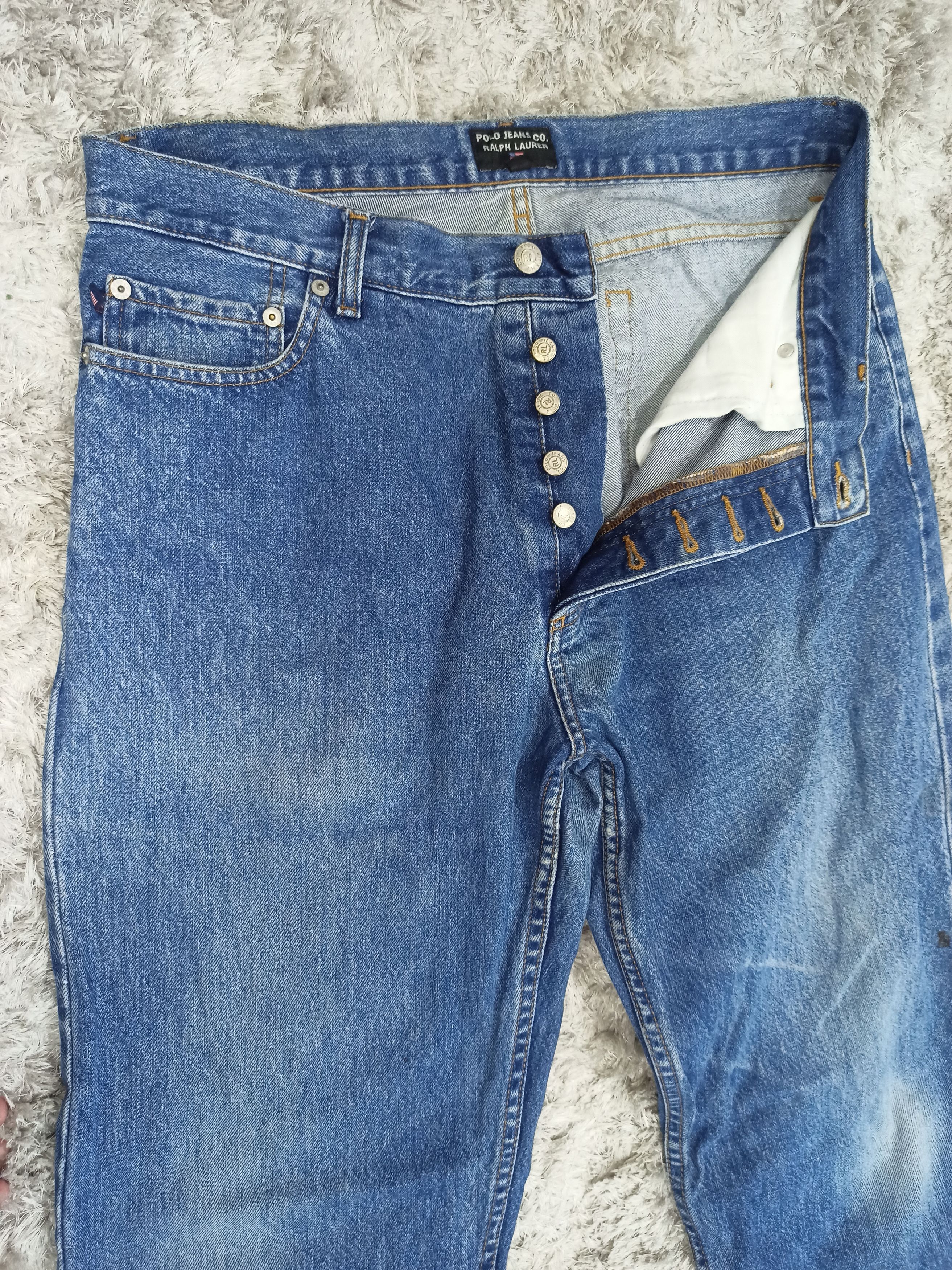 Polo Ralph Lauren Polo Ralph Lauren Medium Stone Wash Jeans Size US 34 / EU 50 - 7 Thumbnail