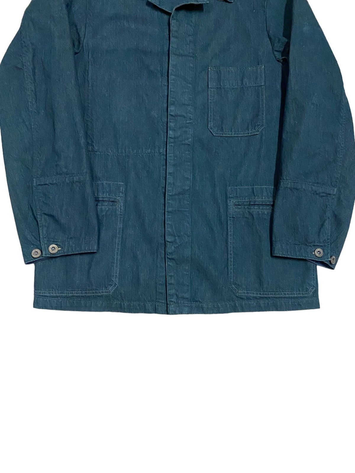 Mister Freedom × Sugar Cane Vtg🔥Bartack Denim Indigo Chore Jacket Size US M / EU 48-50 / 2 - 3 Thumbnail