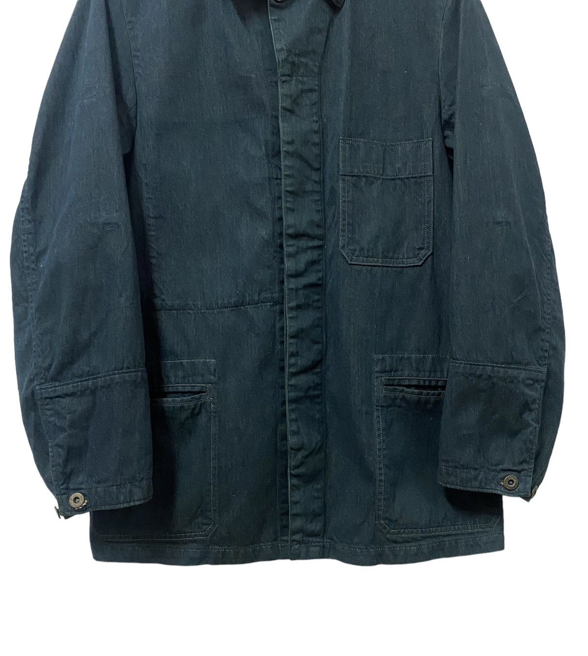 Mister Freedom × Sugar Cane Vtg🔥Bartack Denim Indigo Chore Jacket Size US M / EU 48-50 / 2 - 8 Thumbnail