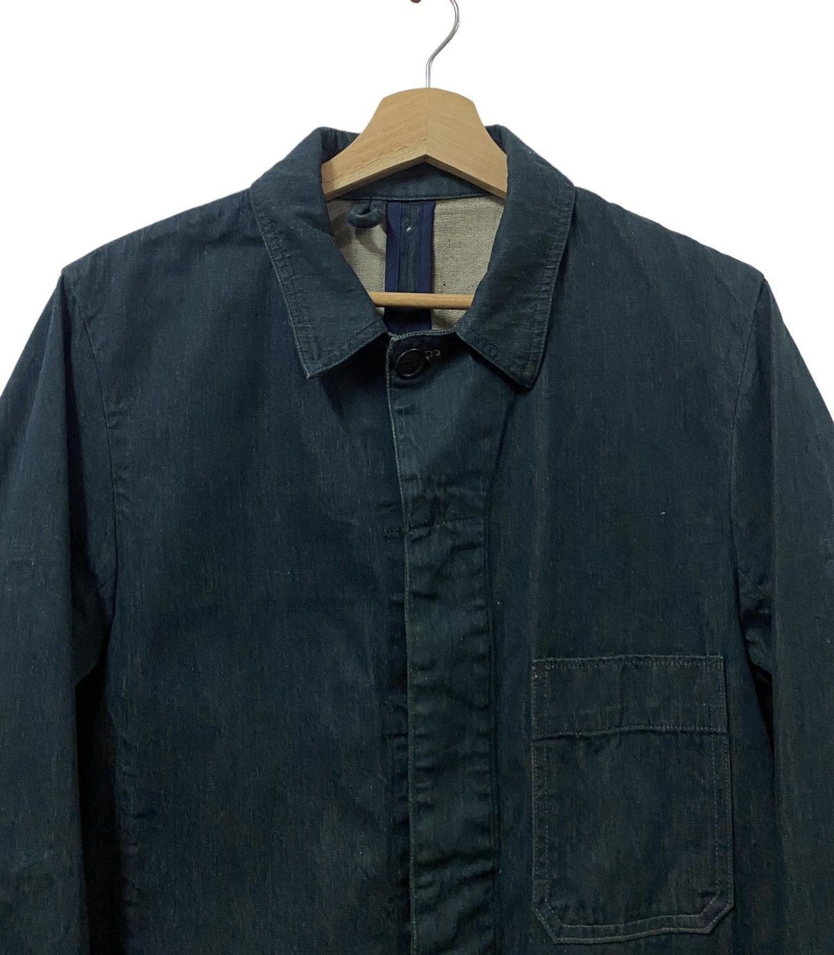 Mister Freedom × Sugar Cane Vtg🔥Bartack Denim Indigo Chore Jacket Size US M / EU 48-50 / 2 - 7 Thumbnail