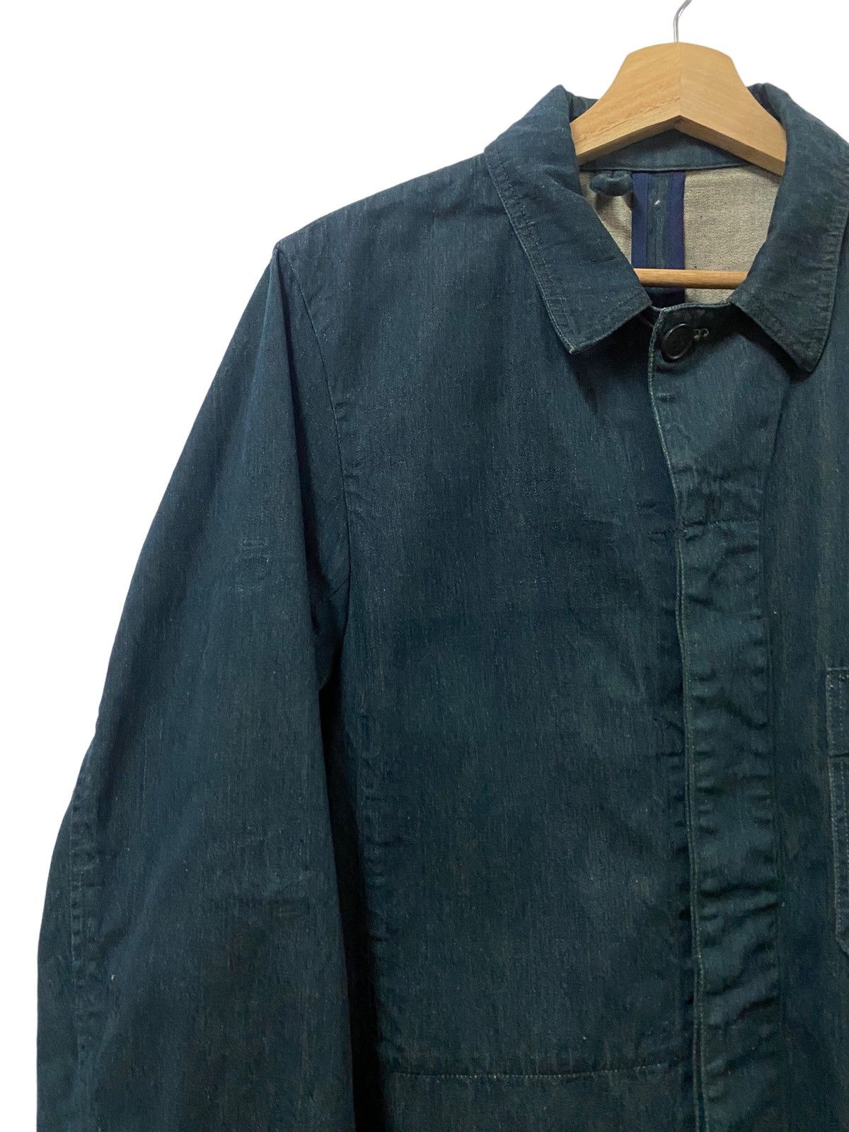 Mister Freedom × Sugar Cane Vtg🔥Bartack Denim Indigo Chore Jacket Size US M / EU 48-50 / 2 - 9 Thumbnail