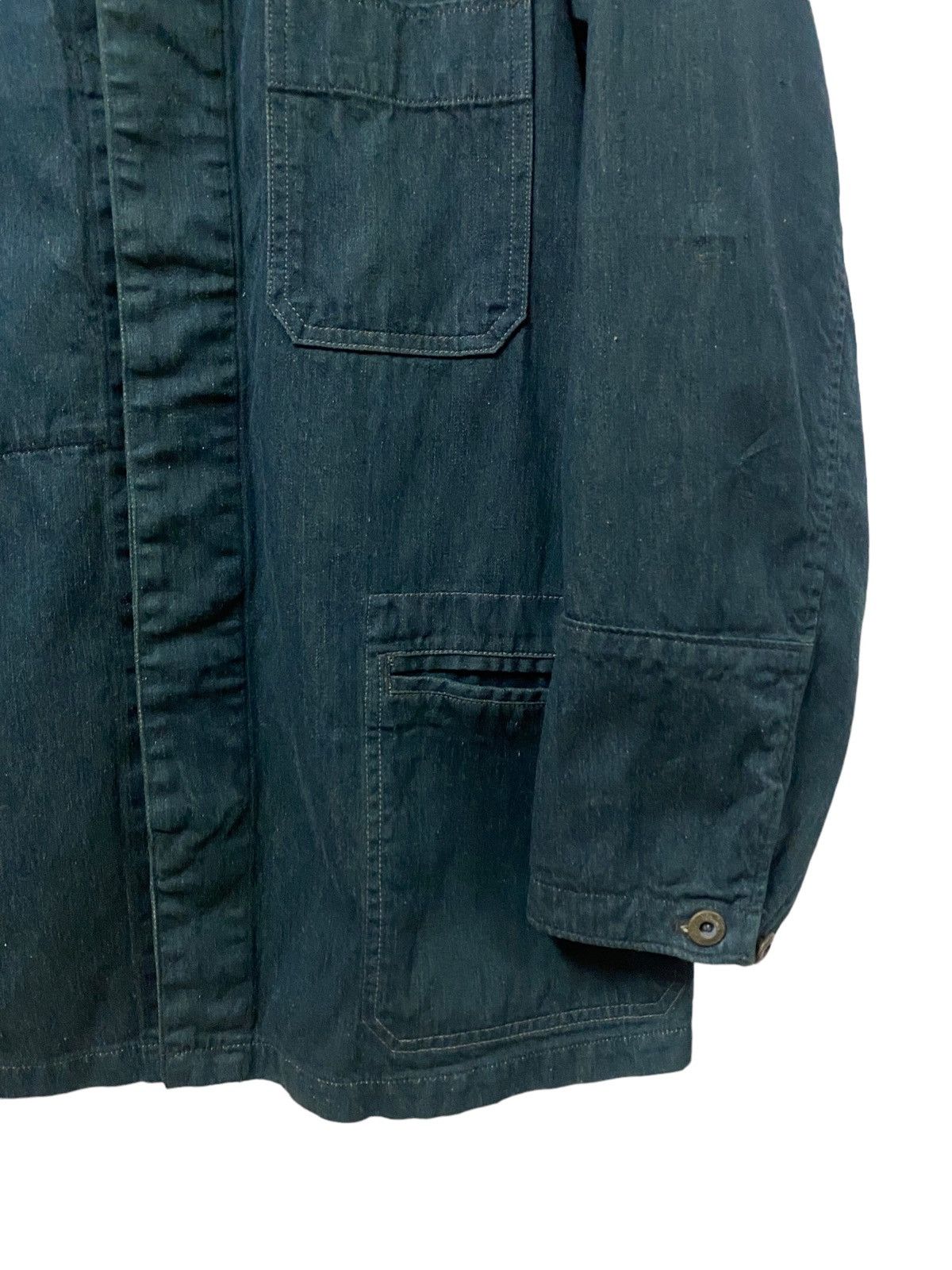 Mister Freedom × Sugar Cane Vtg🔥Bartack Denim Indigo Chore Jacket Size US M / EU 48-50 / 2 - 12 Thumbnail