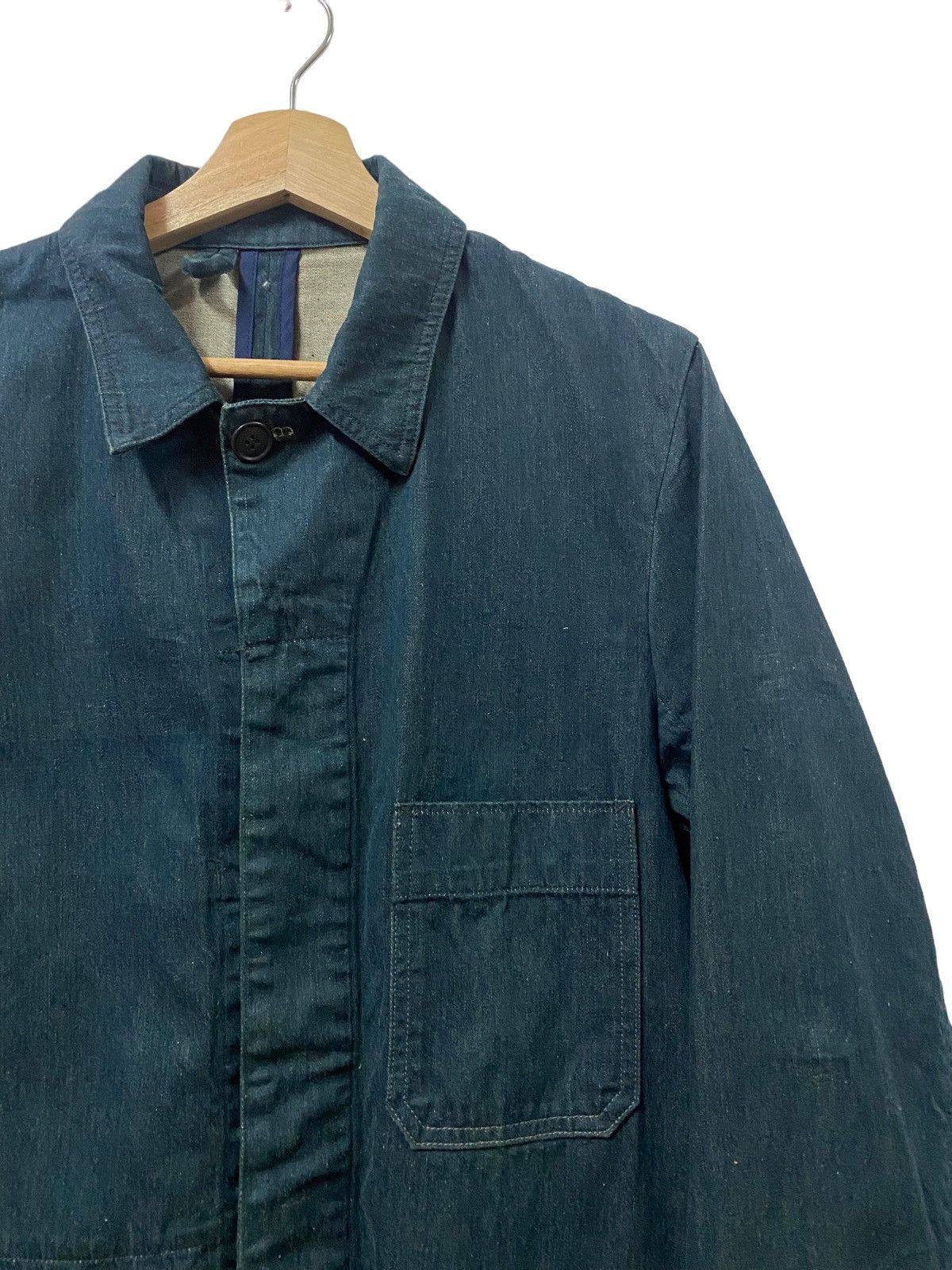 Mister Freedom × Sugar Cane Vtg🔥Bartack Denim Indigo Chore Jacket Size US M / EU 48-50 / 2 - 10 Thumbnail