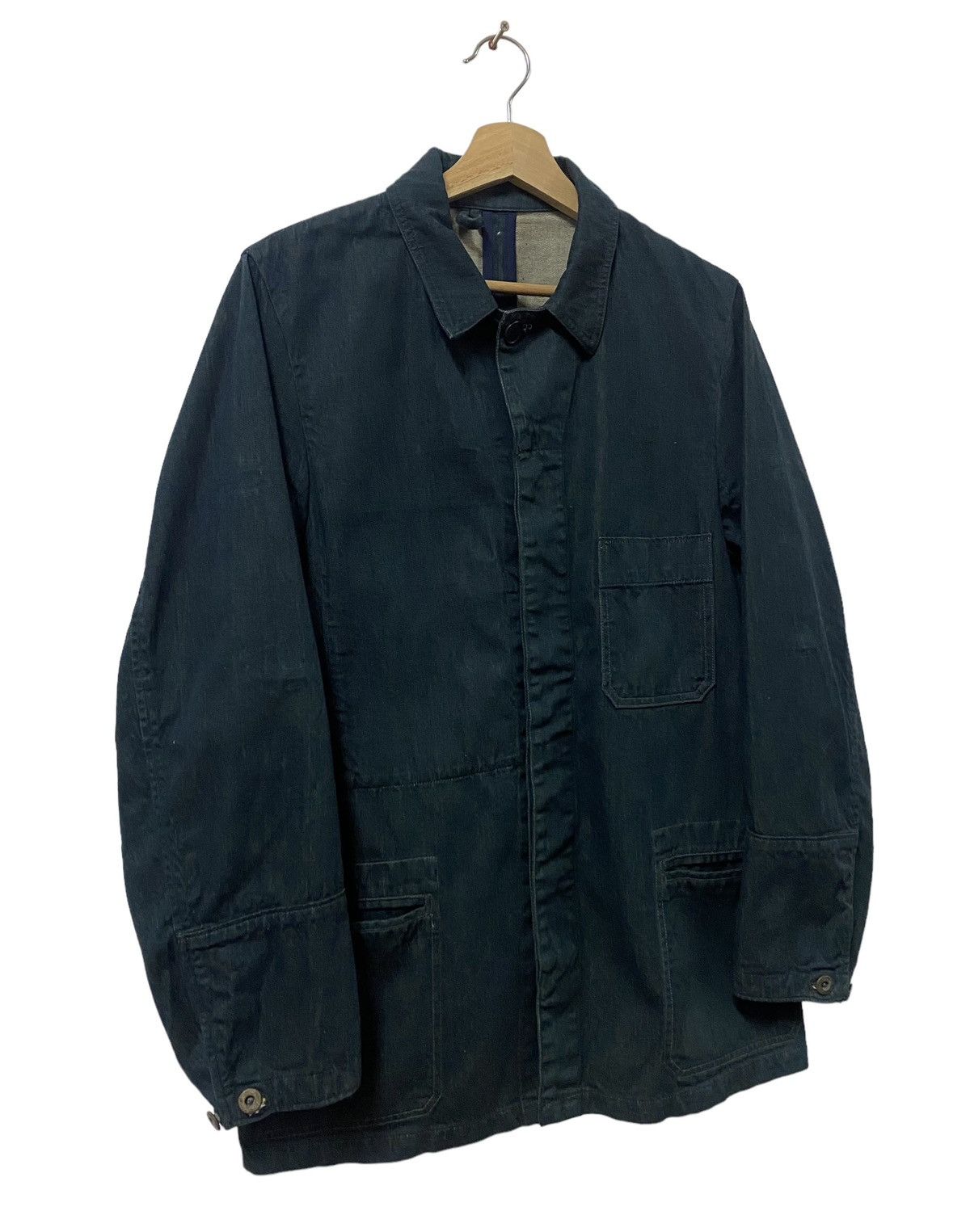 Mister Freedom × Sugar Cane Vtg🔥Bartack Denim Indigo Chore Jacket Size US M / EU 48-50 / 2 - 13 Thumbnail