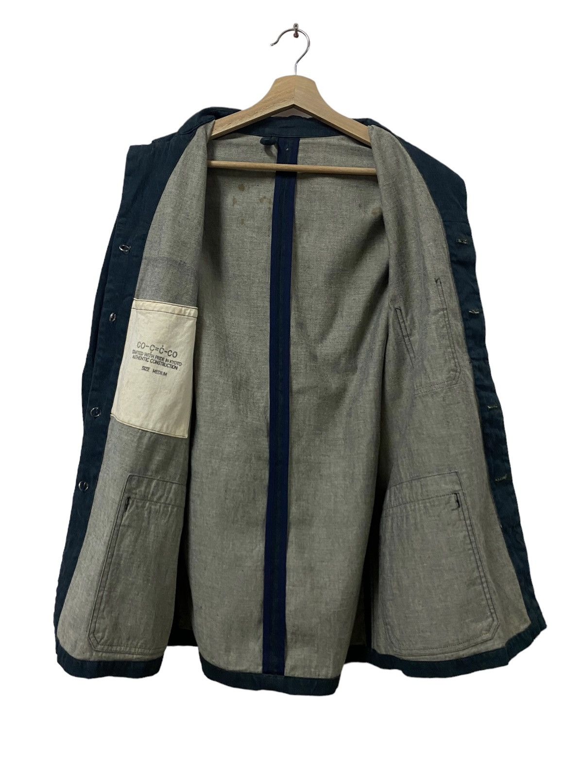 Mister Freedom × Sugar Cane Vtg🔥Bartack Denim Indigo Chore Jacket Size US M / EU 48-50 / 2 - 16 Thumbnail