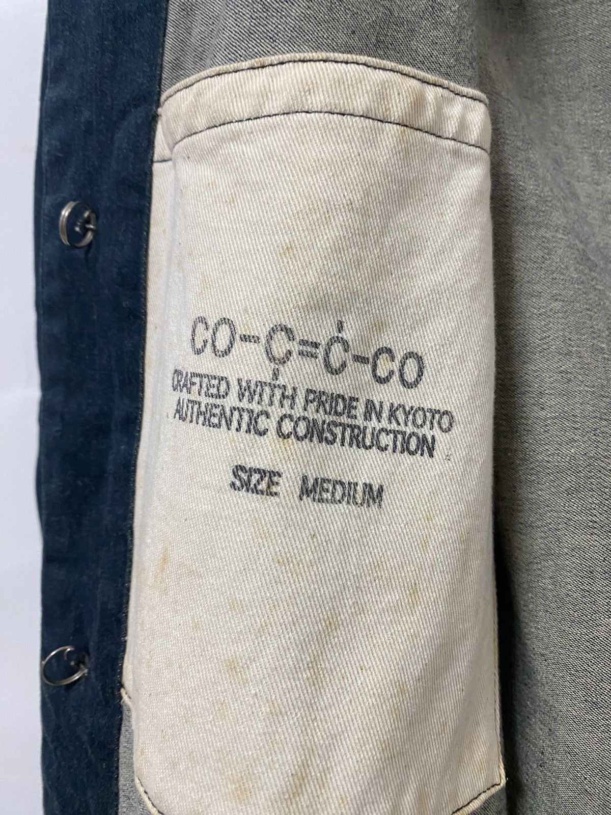 Mister Freedom × Sugar Cane Vtg🔥Bartack Denim Indigo Chore Jacket Size US M / EU 48-50 / 2 - 24 Thumbnail