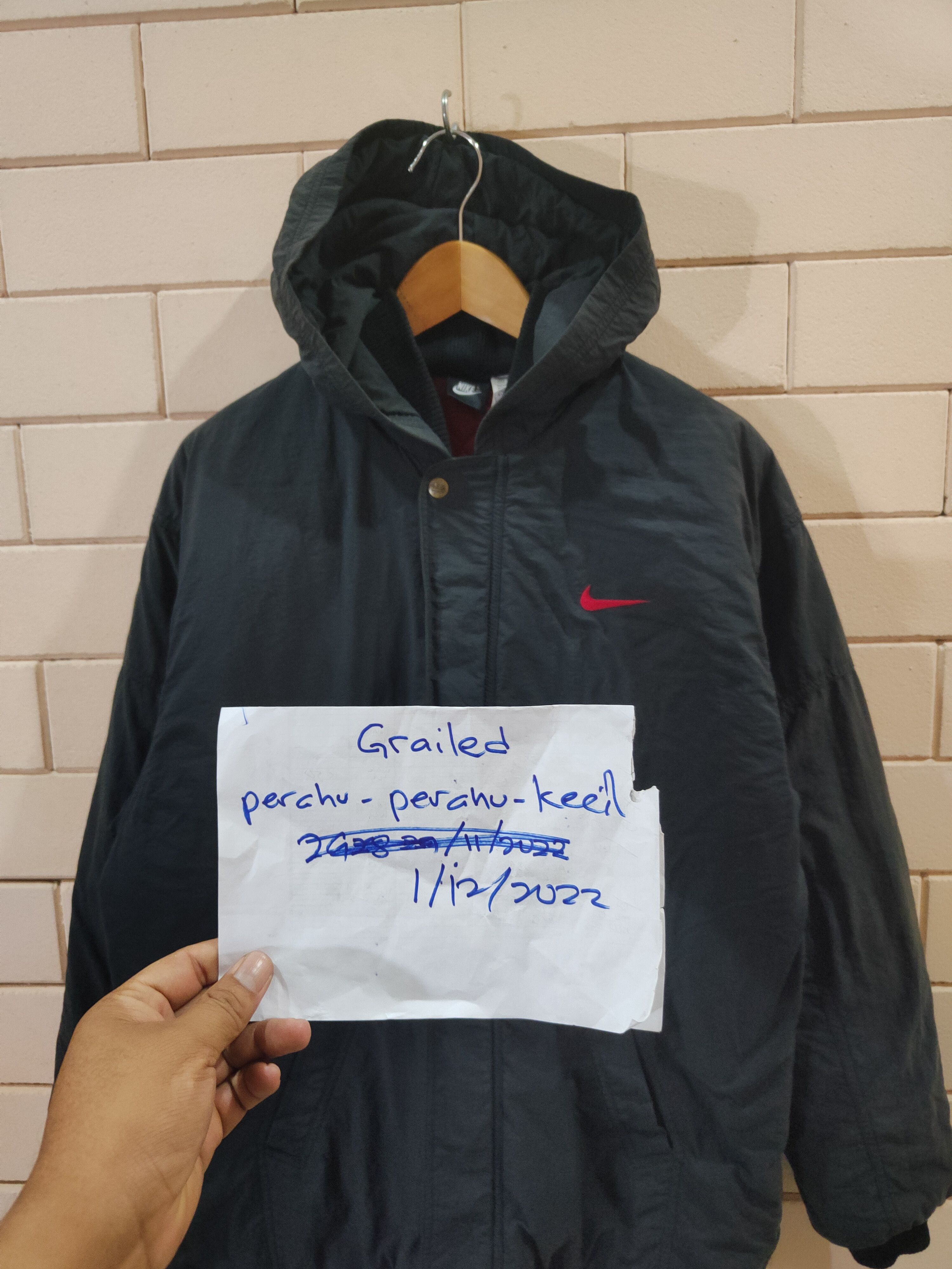 Nike Nike Just Do It Oversize Jacket with Hoody Size US S / EU 44-46 / 1 - 12 Thumbnail