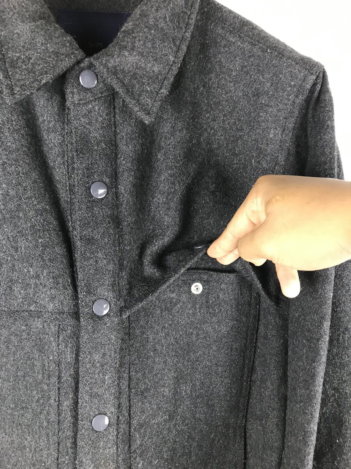 Japanese Brand × SHIPS 🔥SALE🔥SHIPS MADE IN JAPAN SNAP BUTTON WOOL JACKET Size US S / EU 44-46 / 1 - 6 Thumbnail