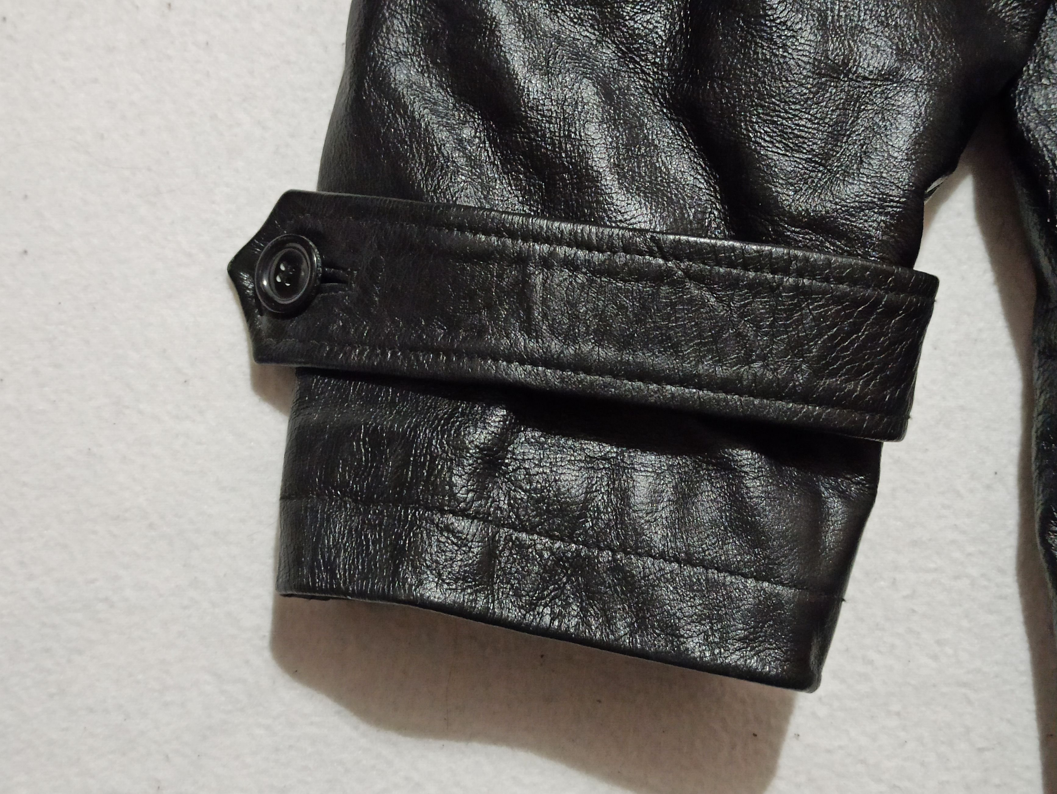 Genuine Leather Milan Leather Master Vintage Leather Pea Coat XXL Size US XXL / EU 58 / 5 - 7 Thumbnail