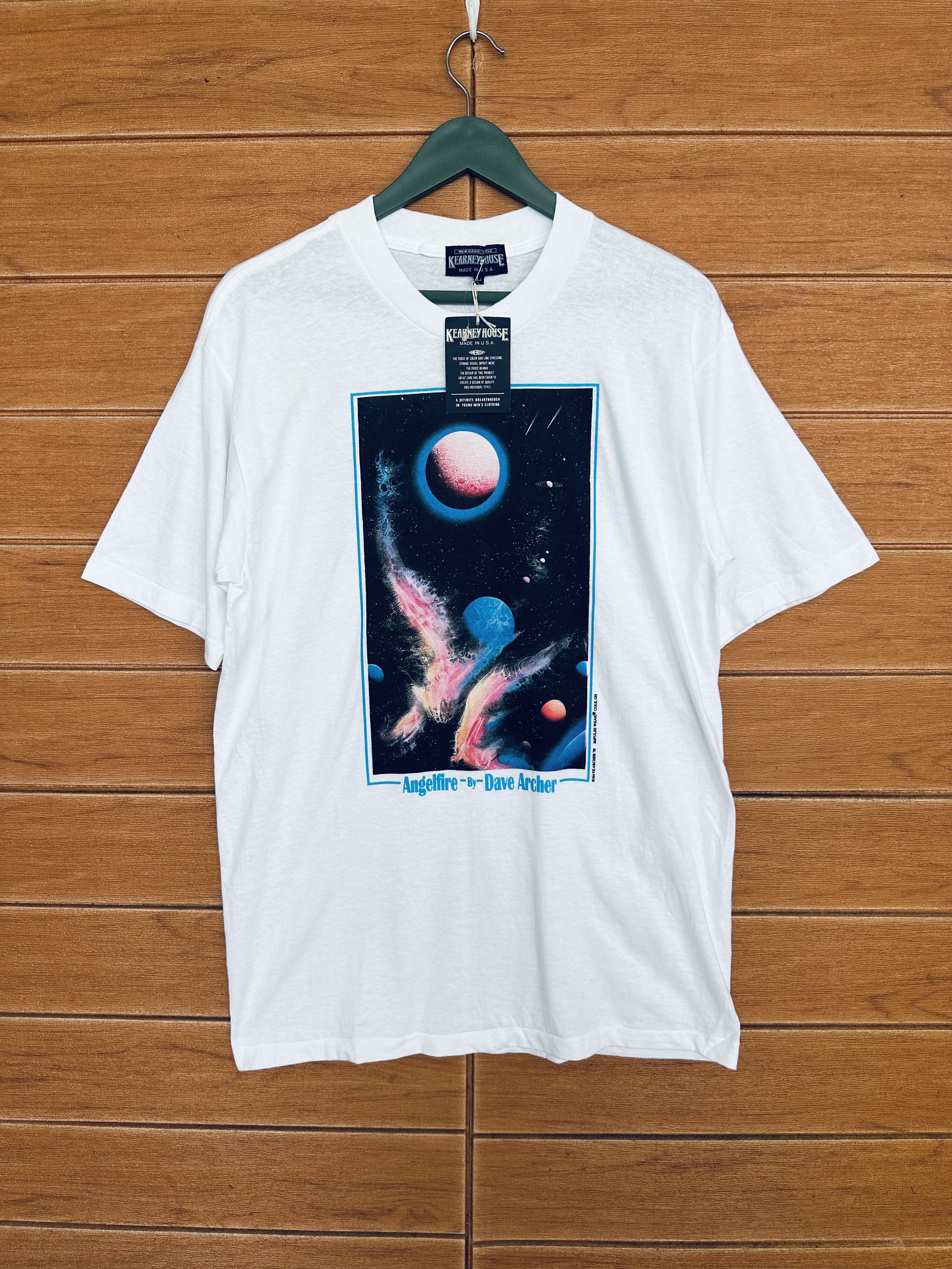 Vintage Vintage 90s Angelfire By Dave Archer T-Shirt Size US L / EU 52-54 / 3 - 2 Thumbnail