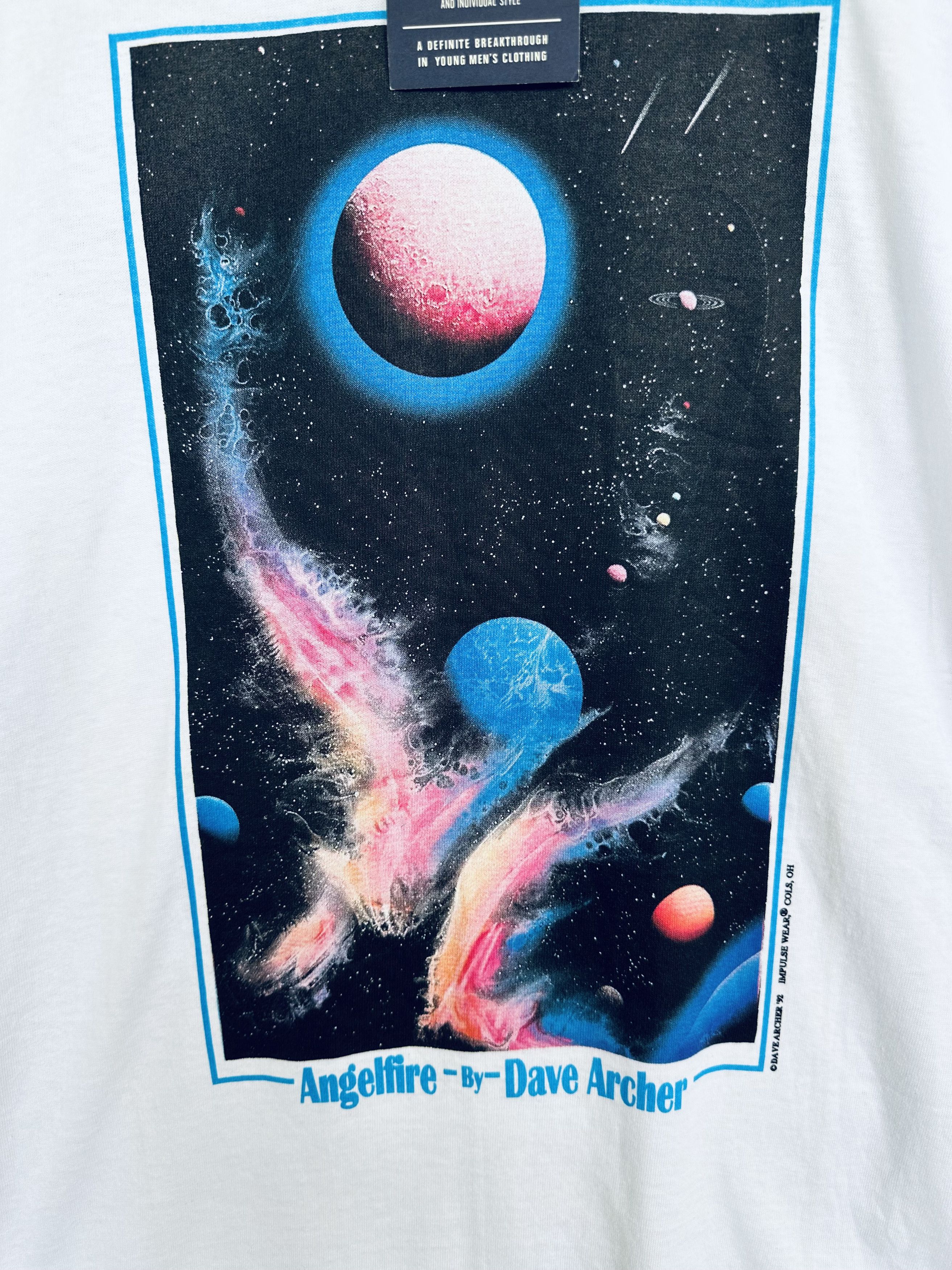 Vintage Vintage 90s Angelfire By Dave Archer T-Shirt Size US L / EU 52-54 / 3 - 3 Thumbnail