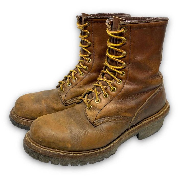 Red Wing Vintage Red Wing Logger 4418 Steel Toe Work Boots | Grailed