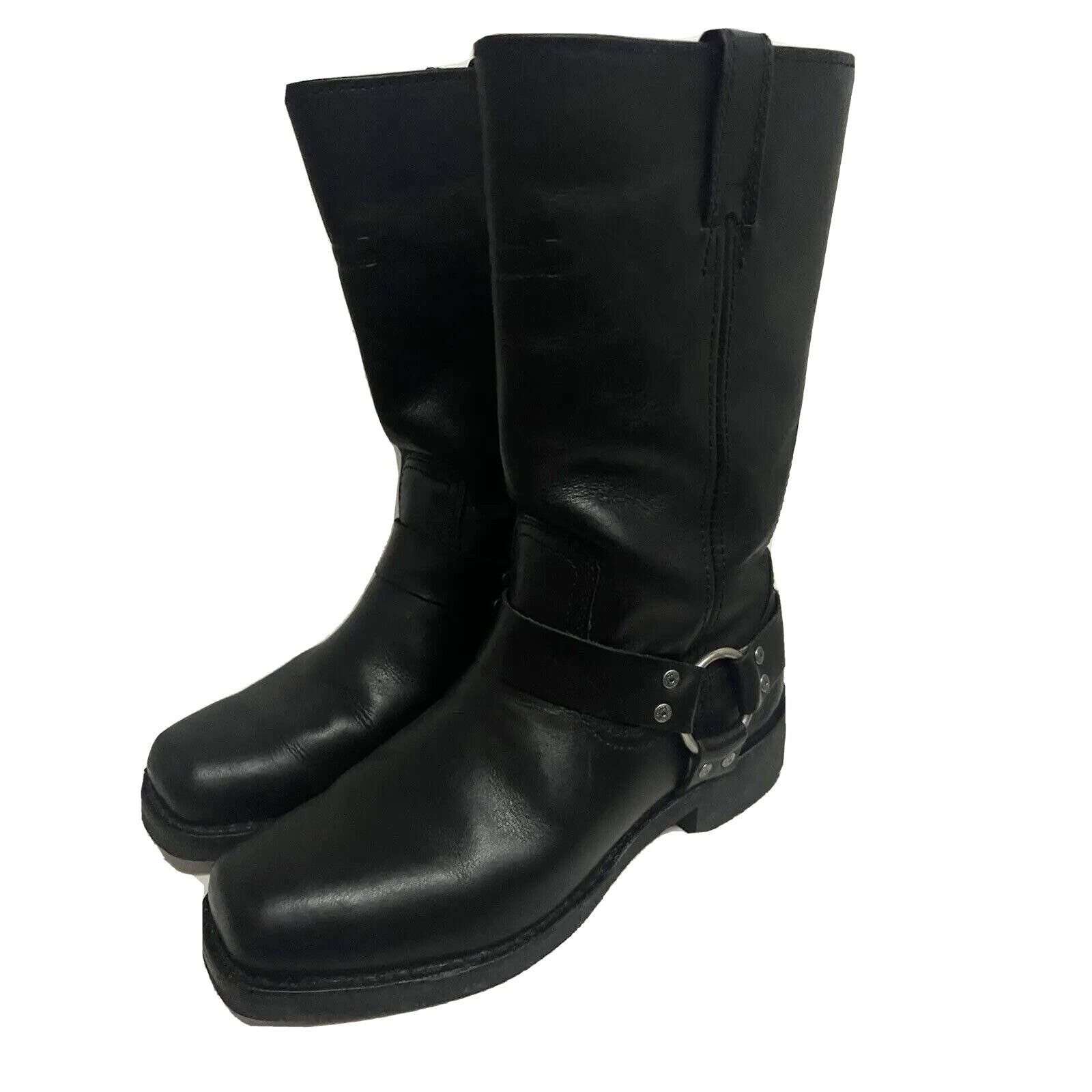 Harley Davidson Harley Davidson Mens Black Leather Biker Motorcycle