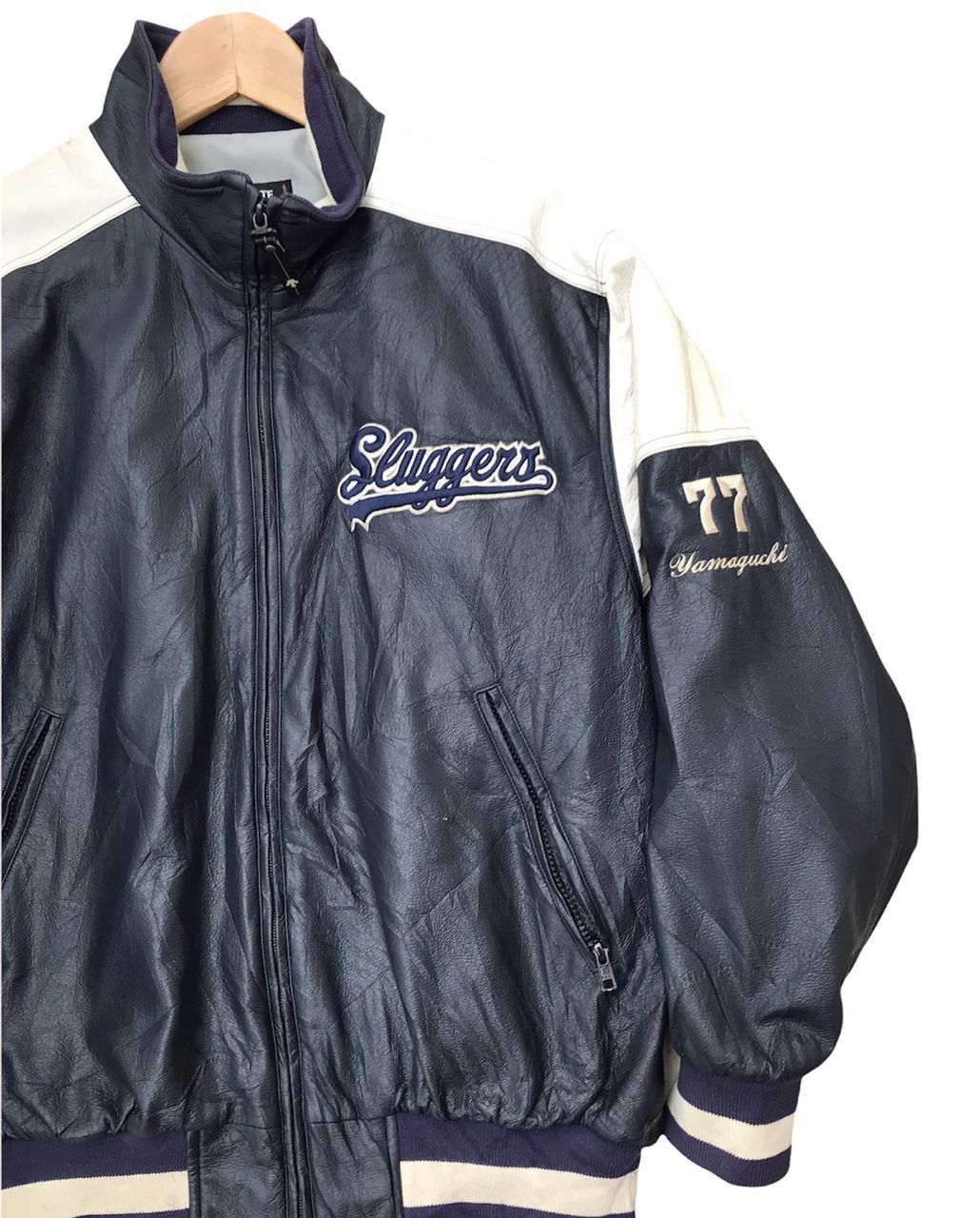 Descente × MLB Vintage Japan MLB Slugger Yamaguchi 77 Varsity Jacket Size US L / EU 52-54 / 3 - 2 Thumbnail