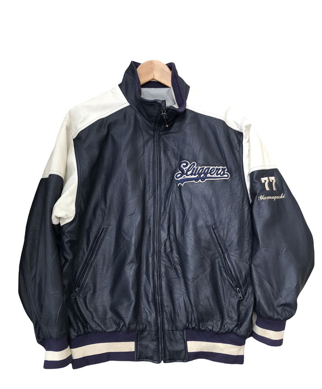 Descente × MLB Vintage Japan MLB Slugger Yamaguchi 77 Varsity Jacket Size US L / EU 52-54 / 3 - 1 Thumbnail