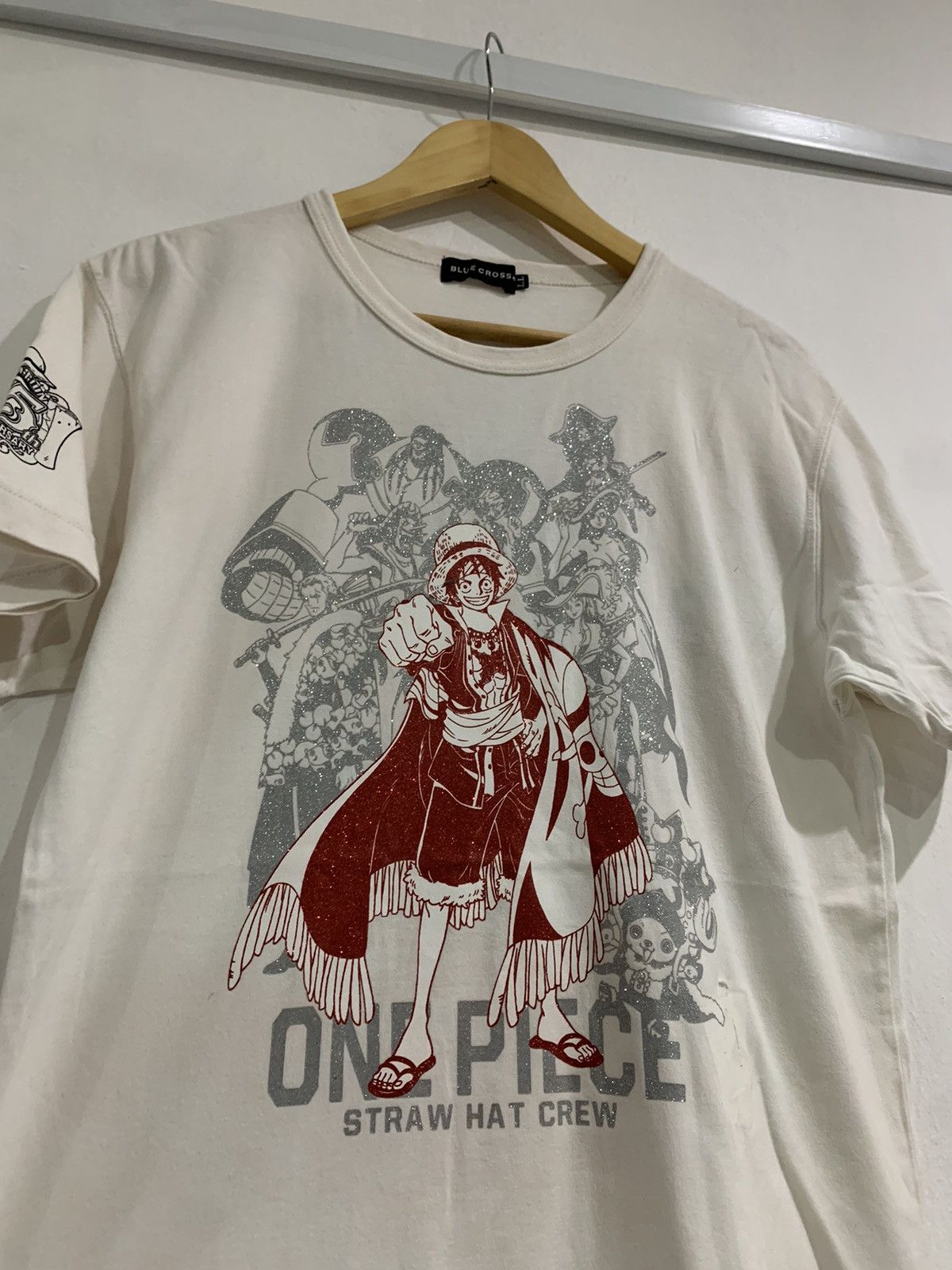 One Piece Blue Cross Anime Tshirt