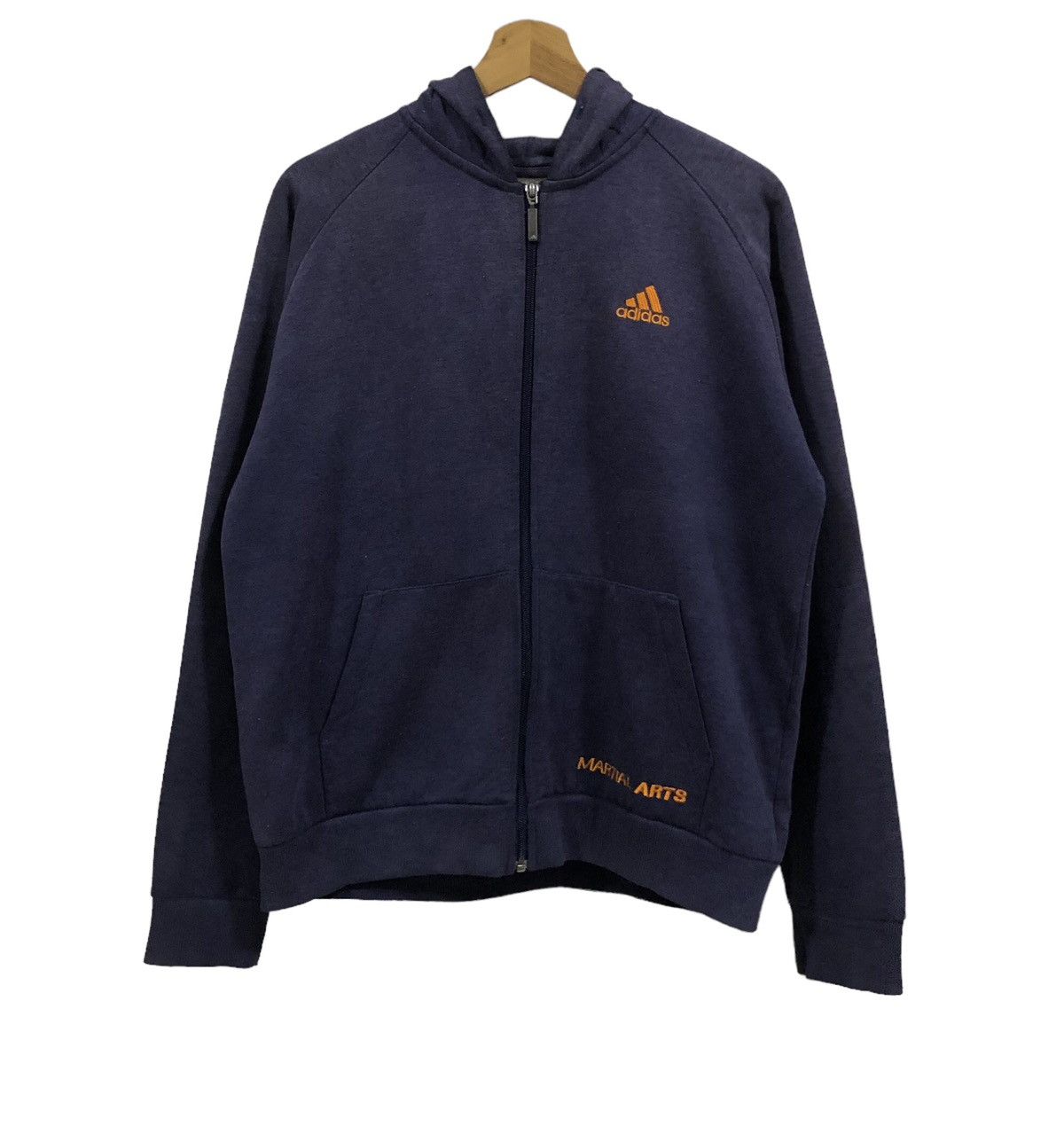 Faded Adidas Martial Arts Zipper Hoodie