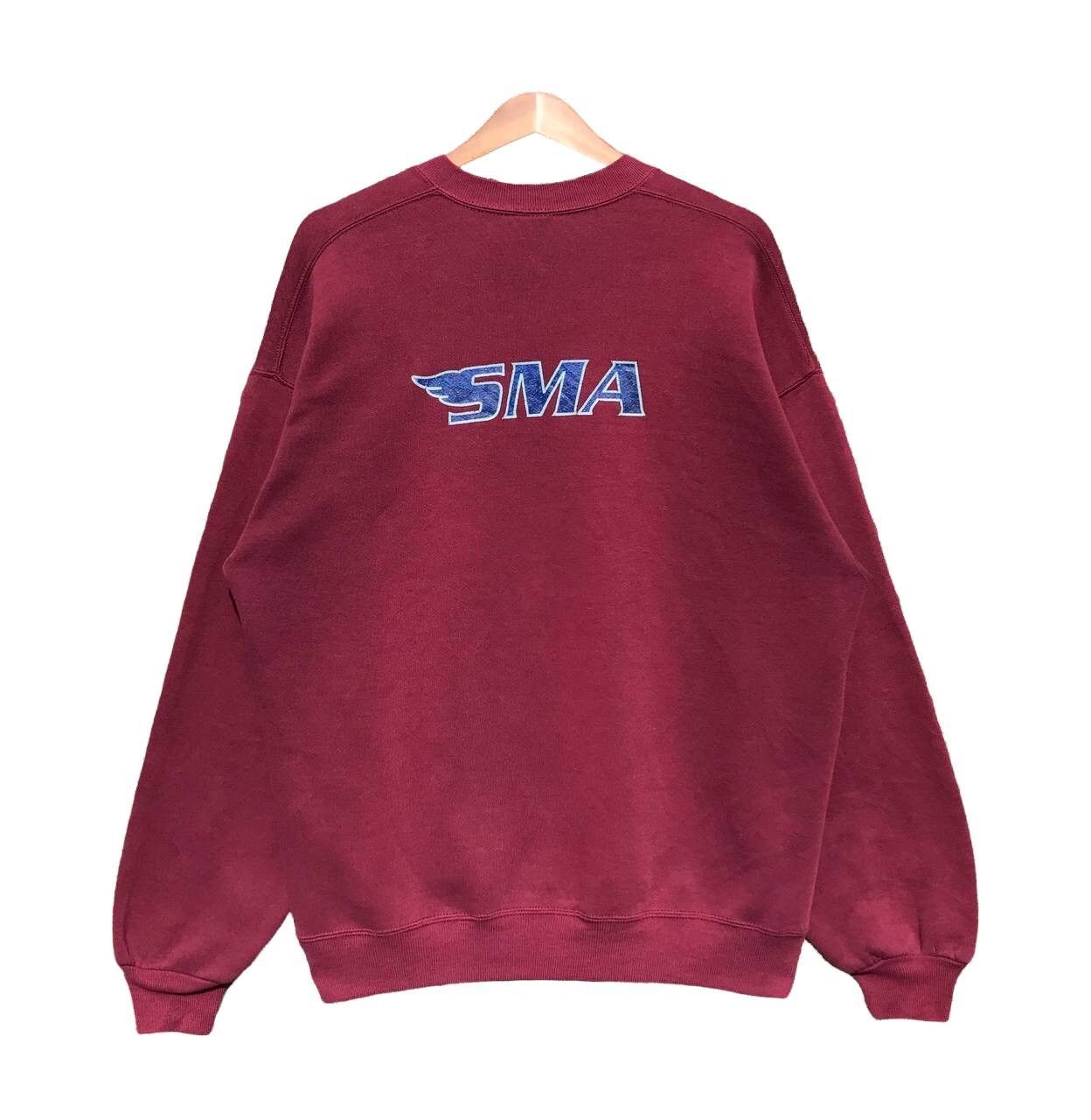 Santa Cruz Skateboards × Vintage Vintage 90s Santa Monica Airlines SMA Sweatshirt Size US XL / EU 56 / 4 - 1 Thumbnail