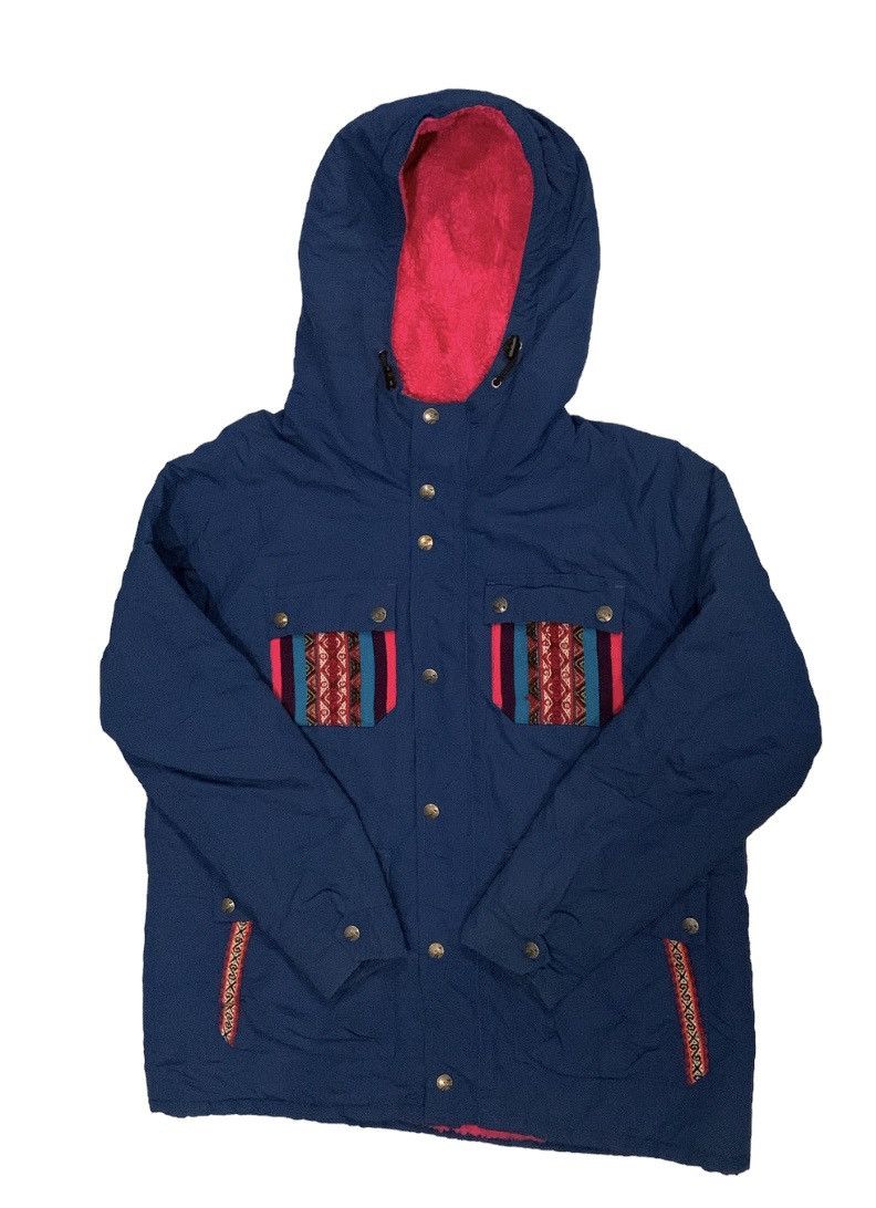 rare vintage titicaca hoodie fleece jacket