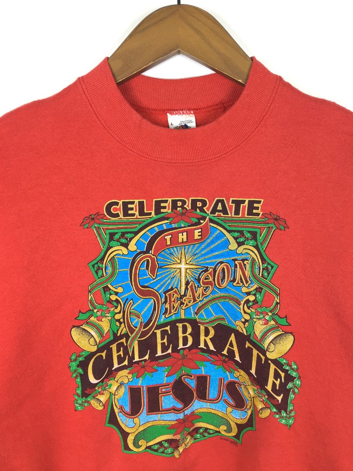Fruit Of The Loom × Vintage Vintage Church of God Sweatshirt Size US L / EU 52-54 / 3 - 2 Thumbnail