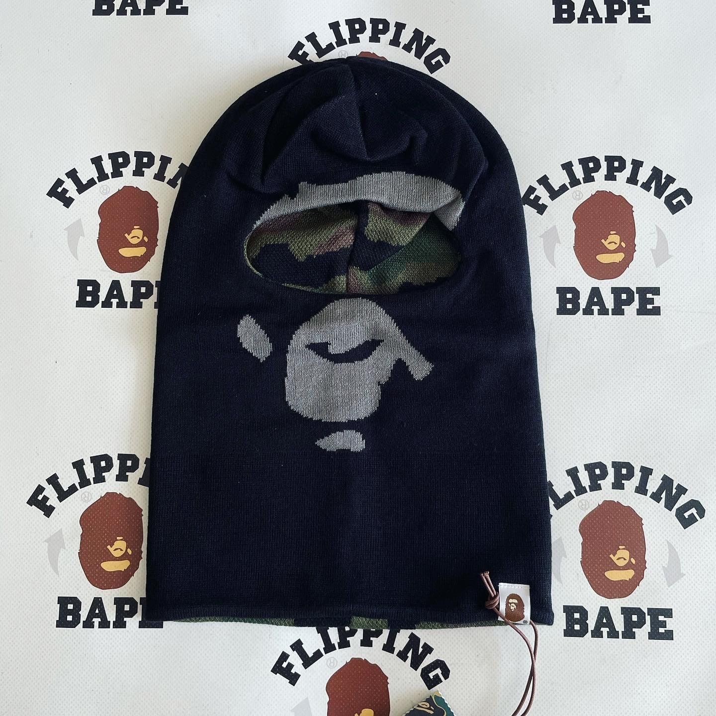 BAPE APE HEAD REVERSIBLE KNIT BALACLAVA