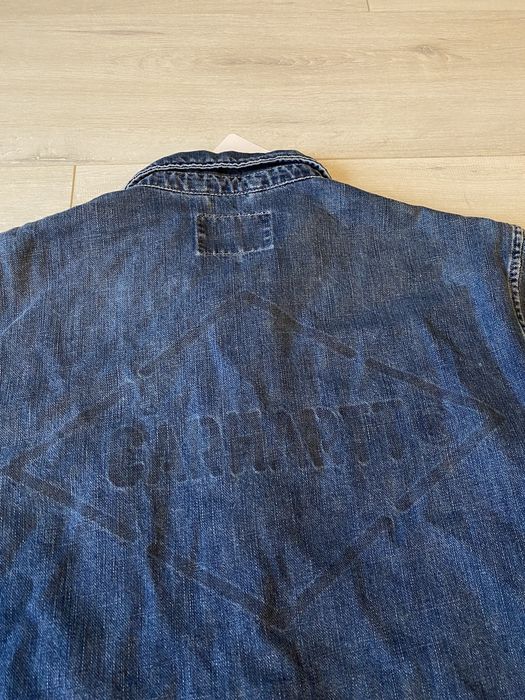 carhartt wip denim coach jacket