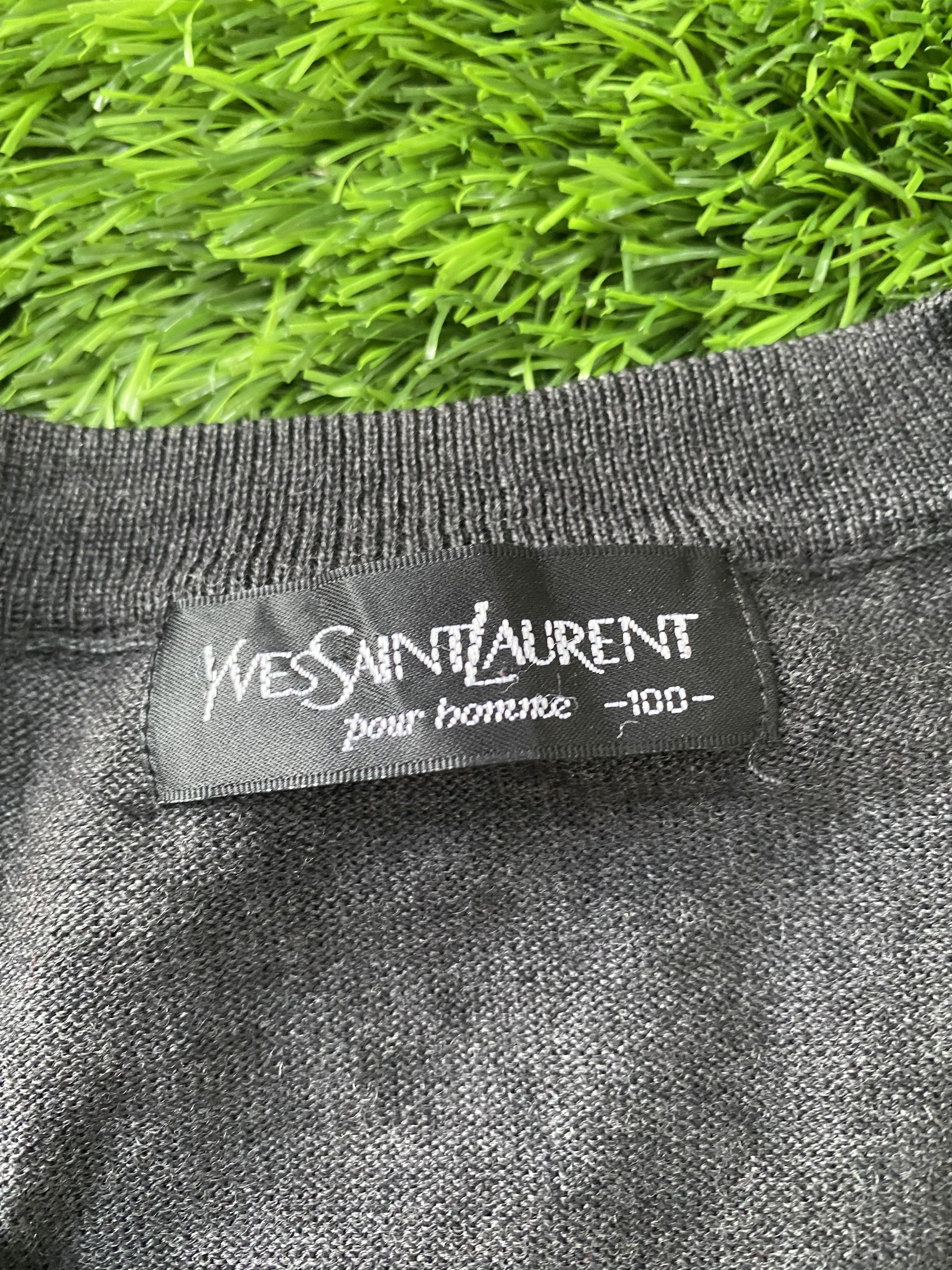 Yves Saint Laurent Vintage Yves Saint Laurent Sweater Vneck Size US M / EU 48-50 / 2 - 3 Thumbnail
