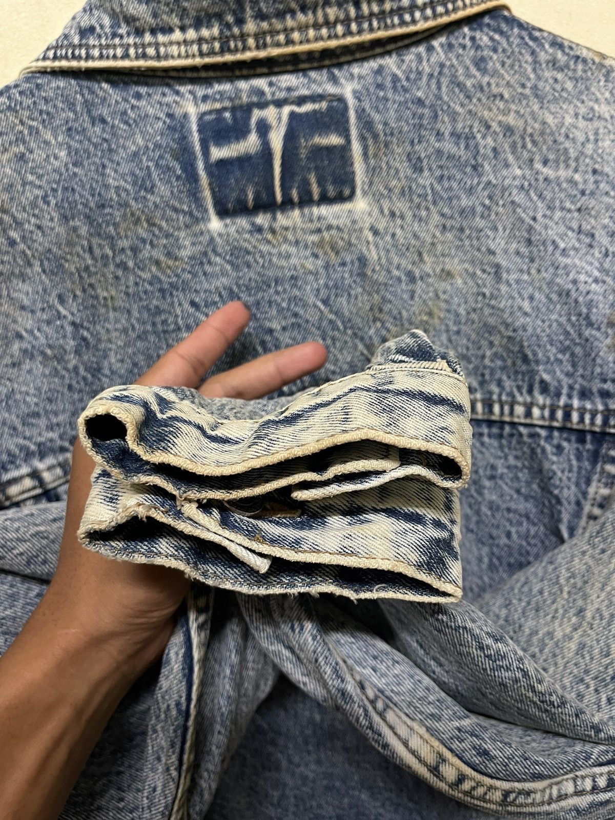 Big John Vintage Distressed Big John Spirit Denim Jacket Acid Wash Size US L / EU 52-54 / 3 - 16 Thumbnail