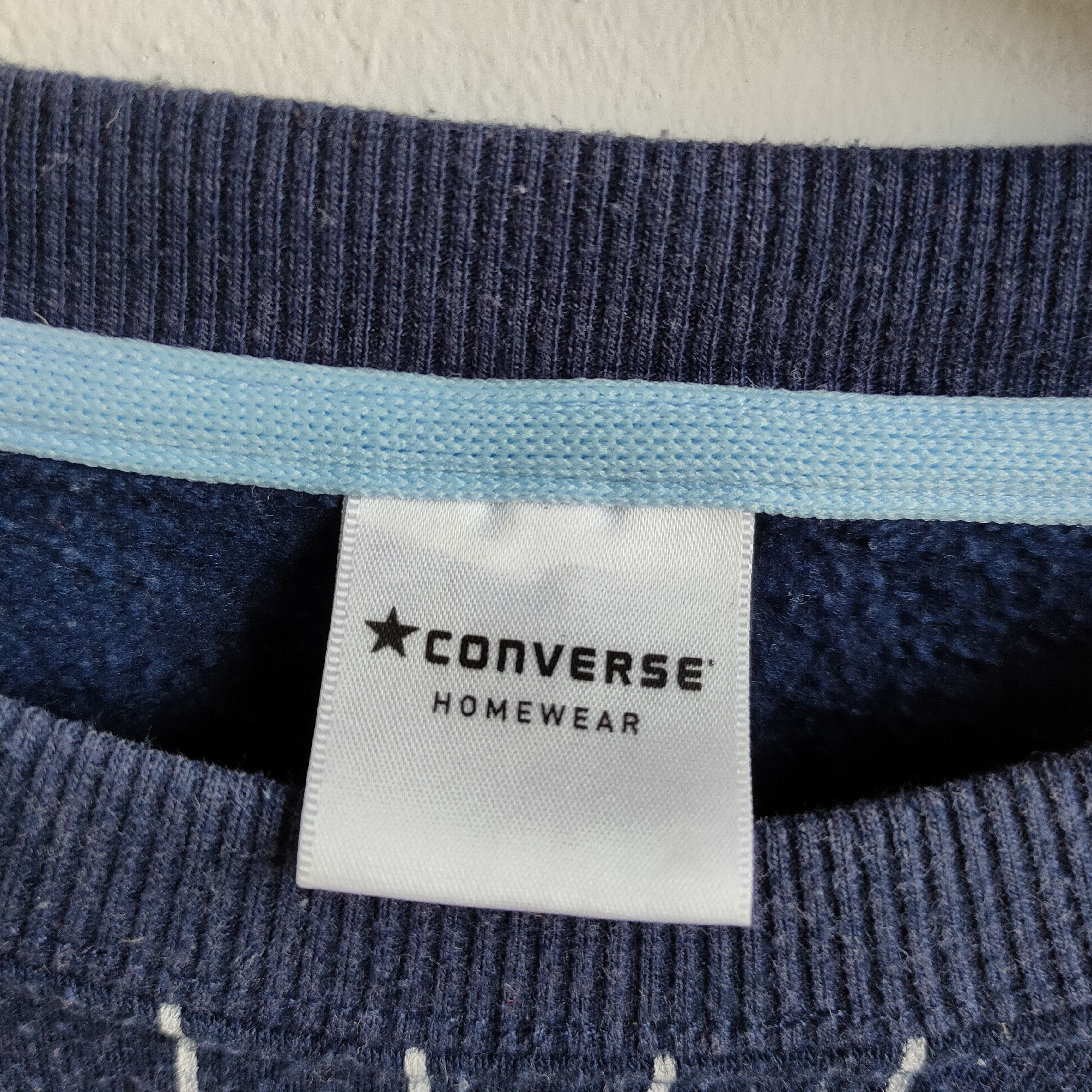 Converse CONVERSE Big Embroidery Spell Out Stripe Pattern Sweatshirt Size US S / EU 44-46 / 1 - 3 Thumbnail