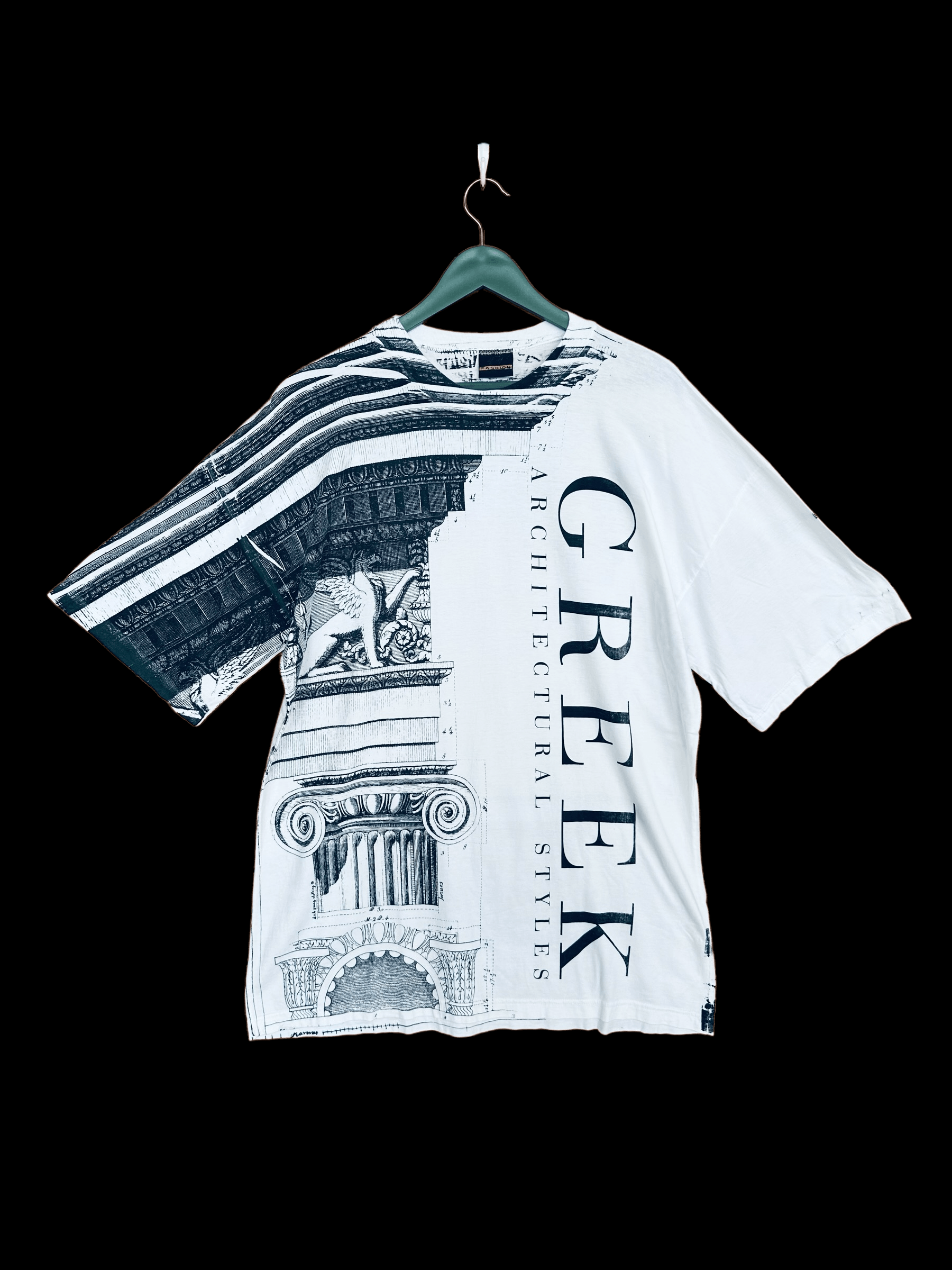 Vintage Vintage 90s Greek Architectural Style AOP T-Shirt Size US XL / EU 56 / 4 - 1 Thumbnail