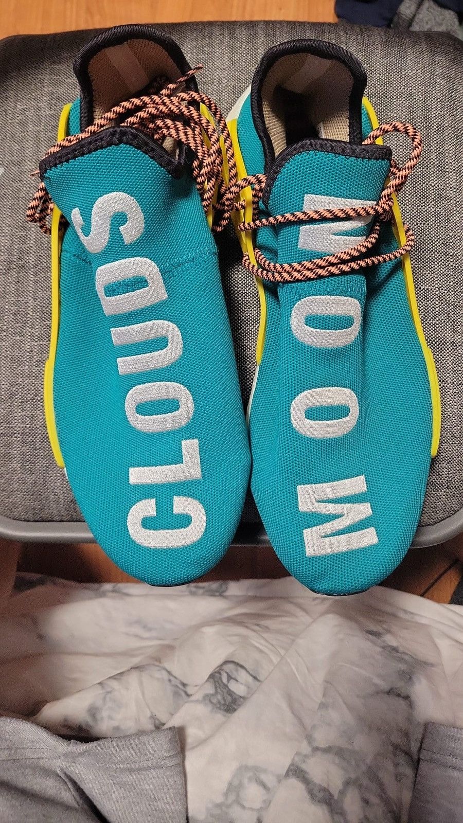 PHARRELL WILLIAMS X ADIDAS Human Race Sneakers Size: 14