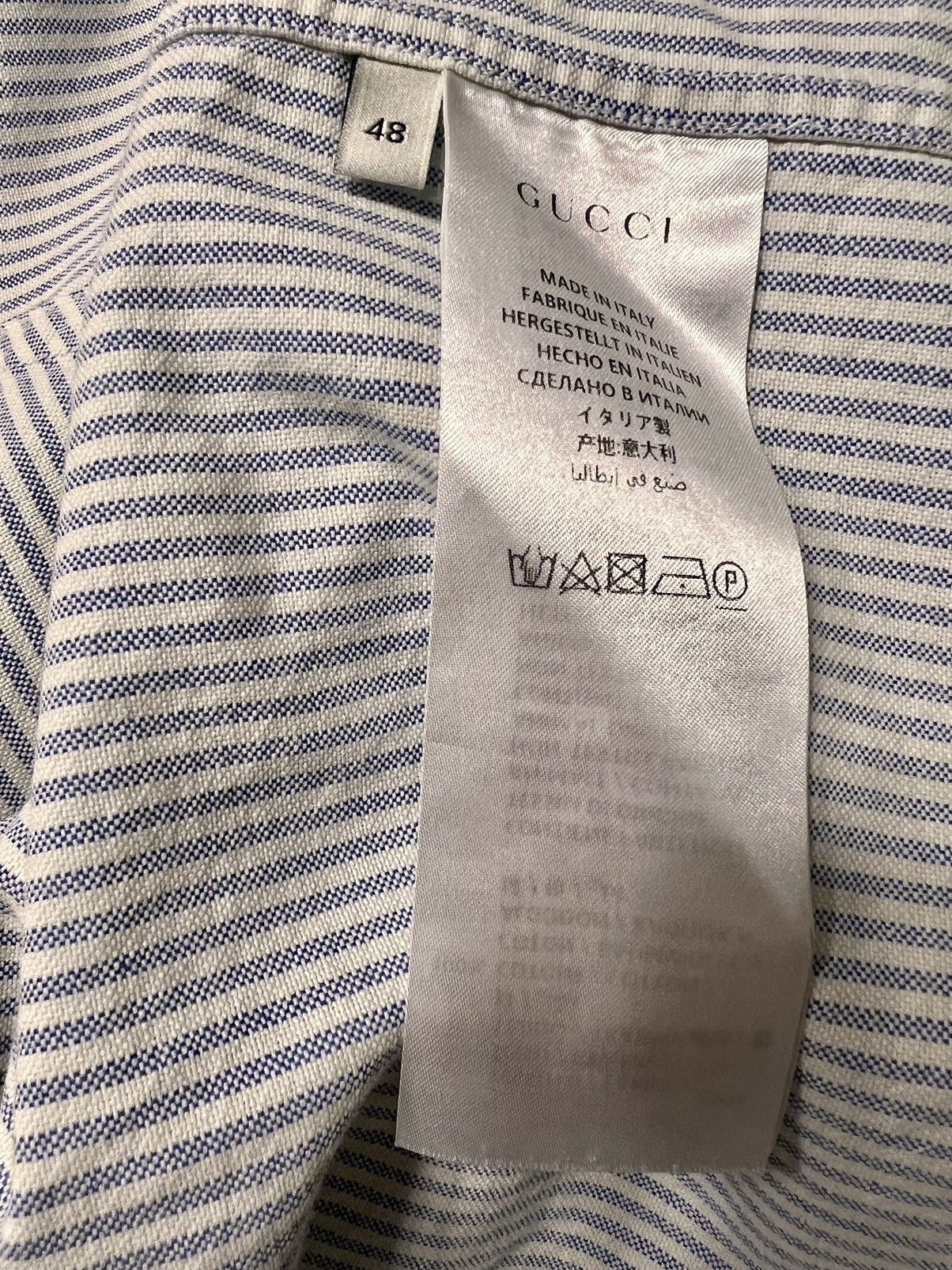 Gucci GUCCI oversized oxford shirt Size US XL / EU 56 / 4 - 7 Thumbnail