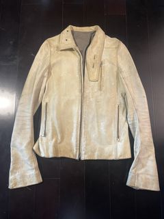 Rick Owens GRAIL! Gradient Intarsia leather jacket, under_cover