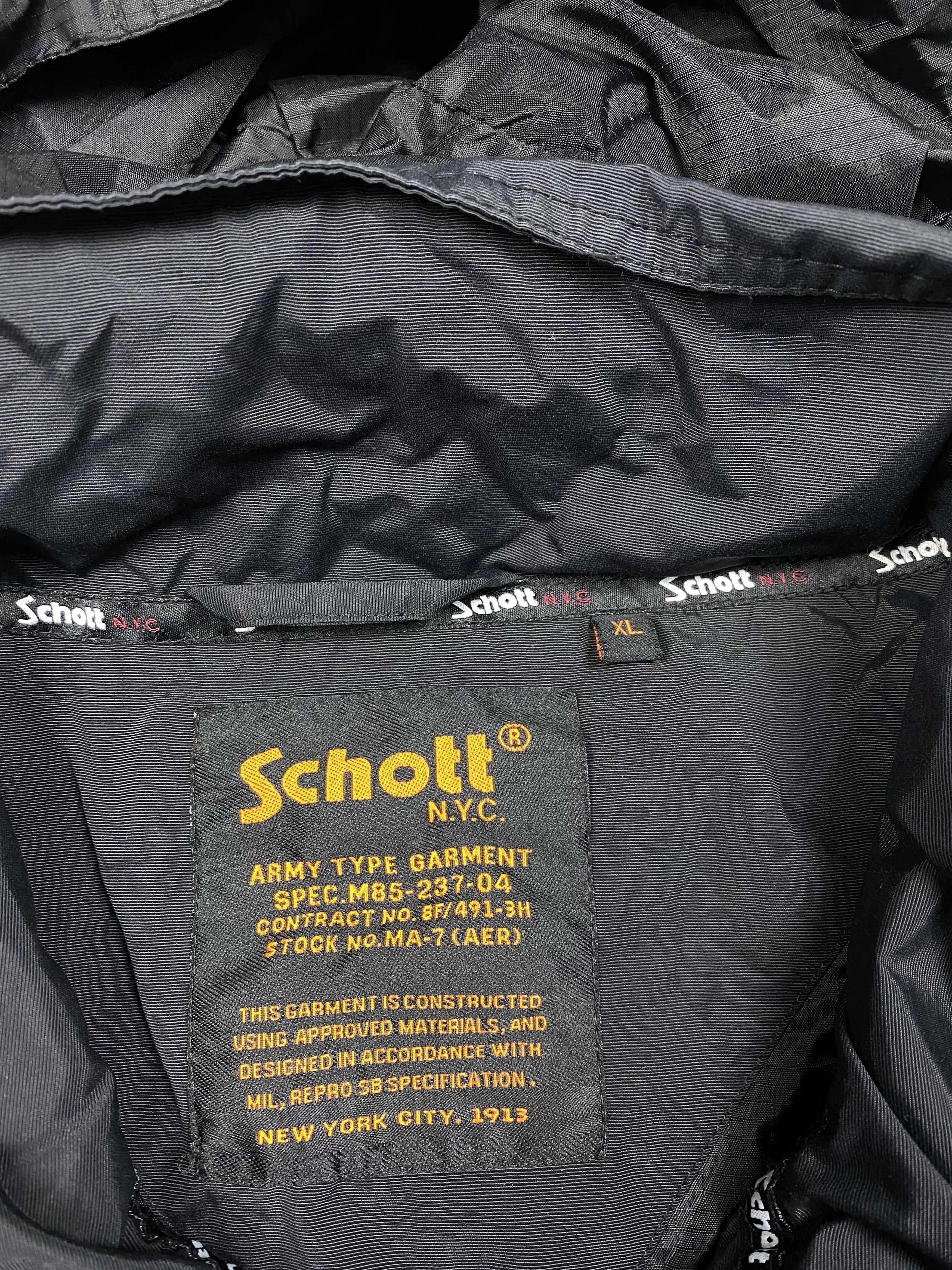 Schott Schott Vintage Mens Jacket USA Army Size US XL / EU 56 / 4 - 6 Thumbnail