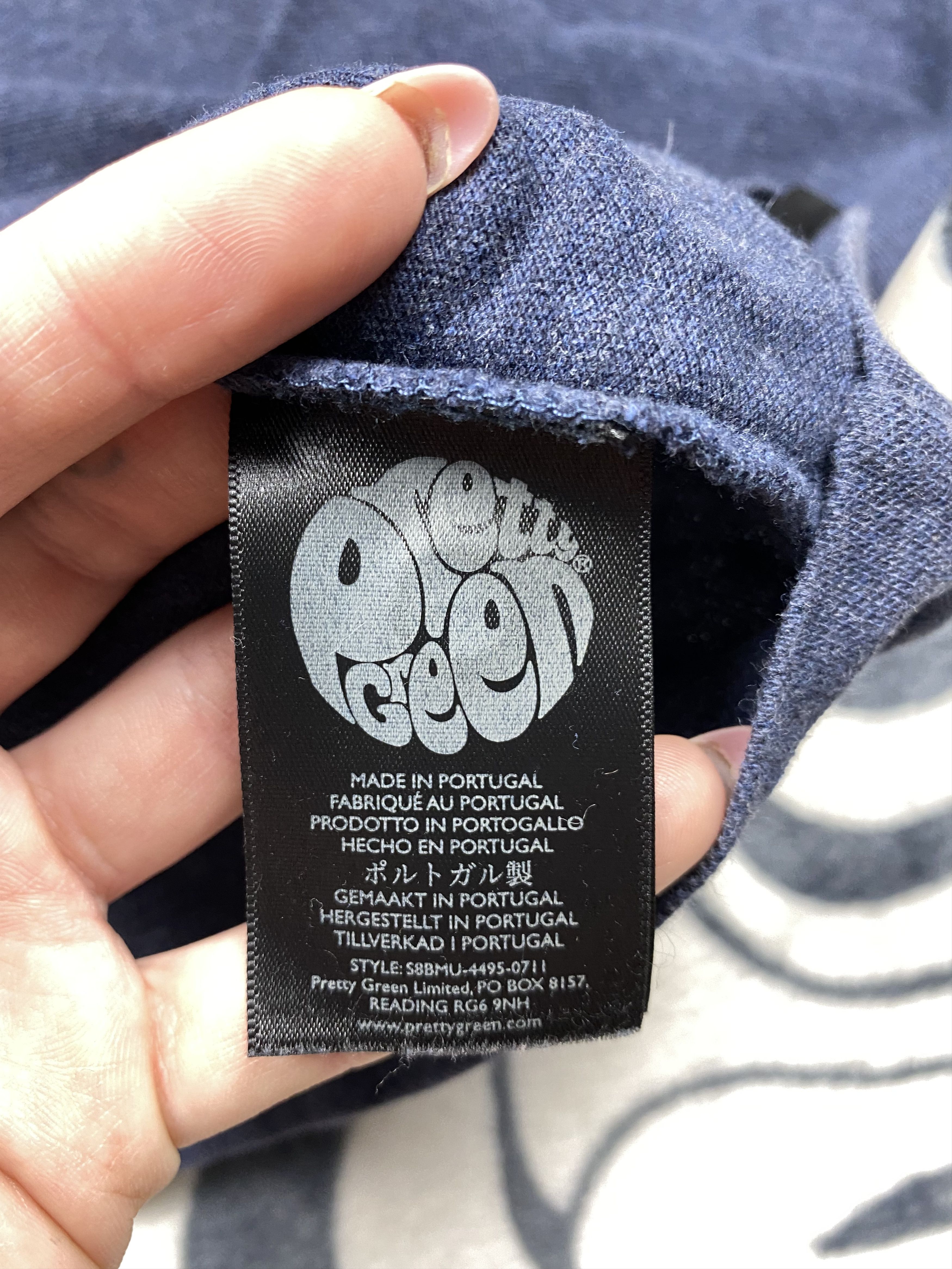 Pretty Green × Vintage Pretty Green Vintage Mens Long Sleeve T-Shirt Tee Size US S / EU 44-46 / 1 - 5 Thumbnail